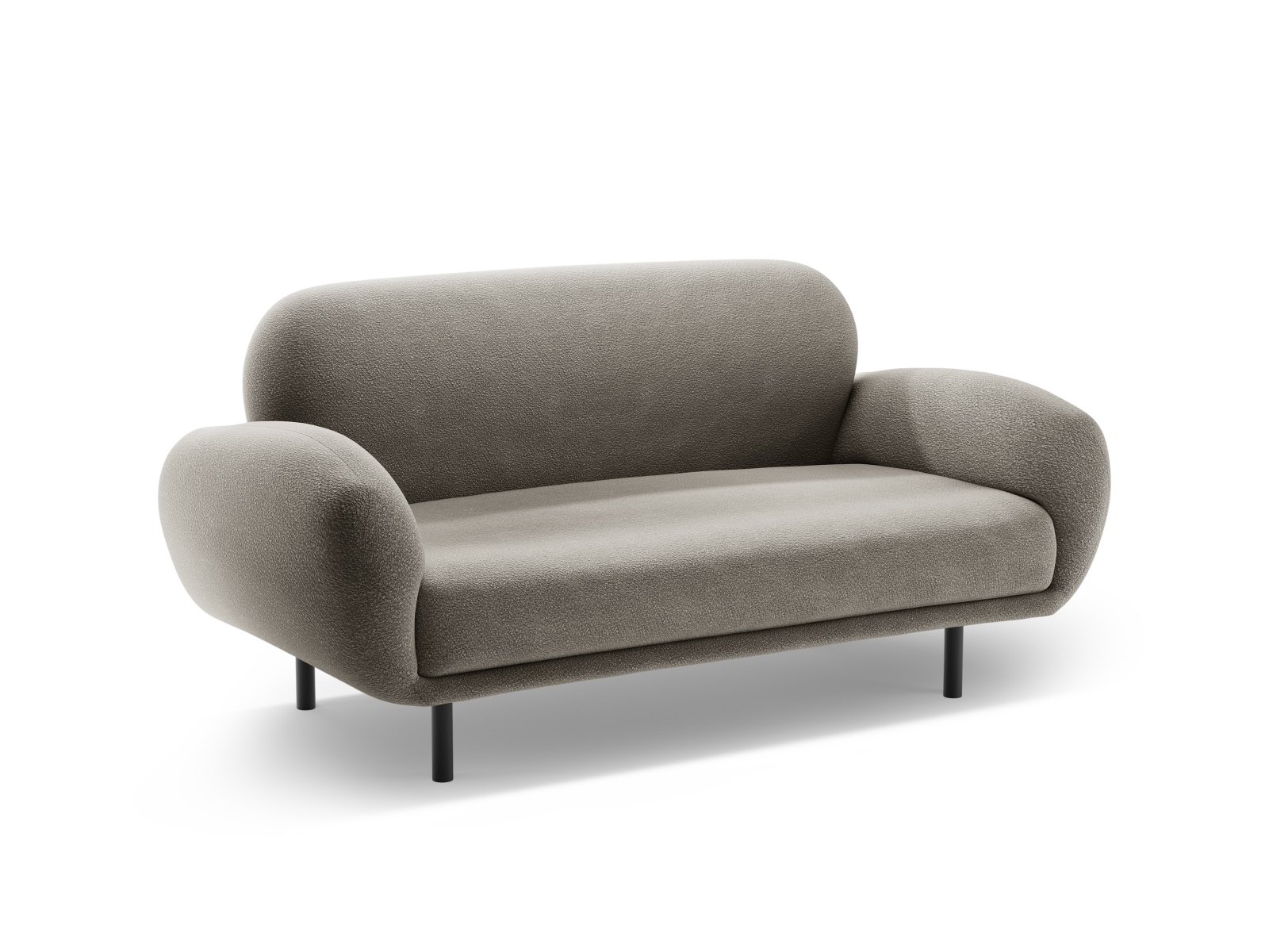 Boucle Sofa, "Poppy", 2 Seats, 148x72x82