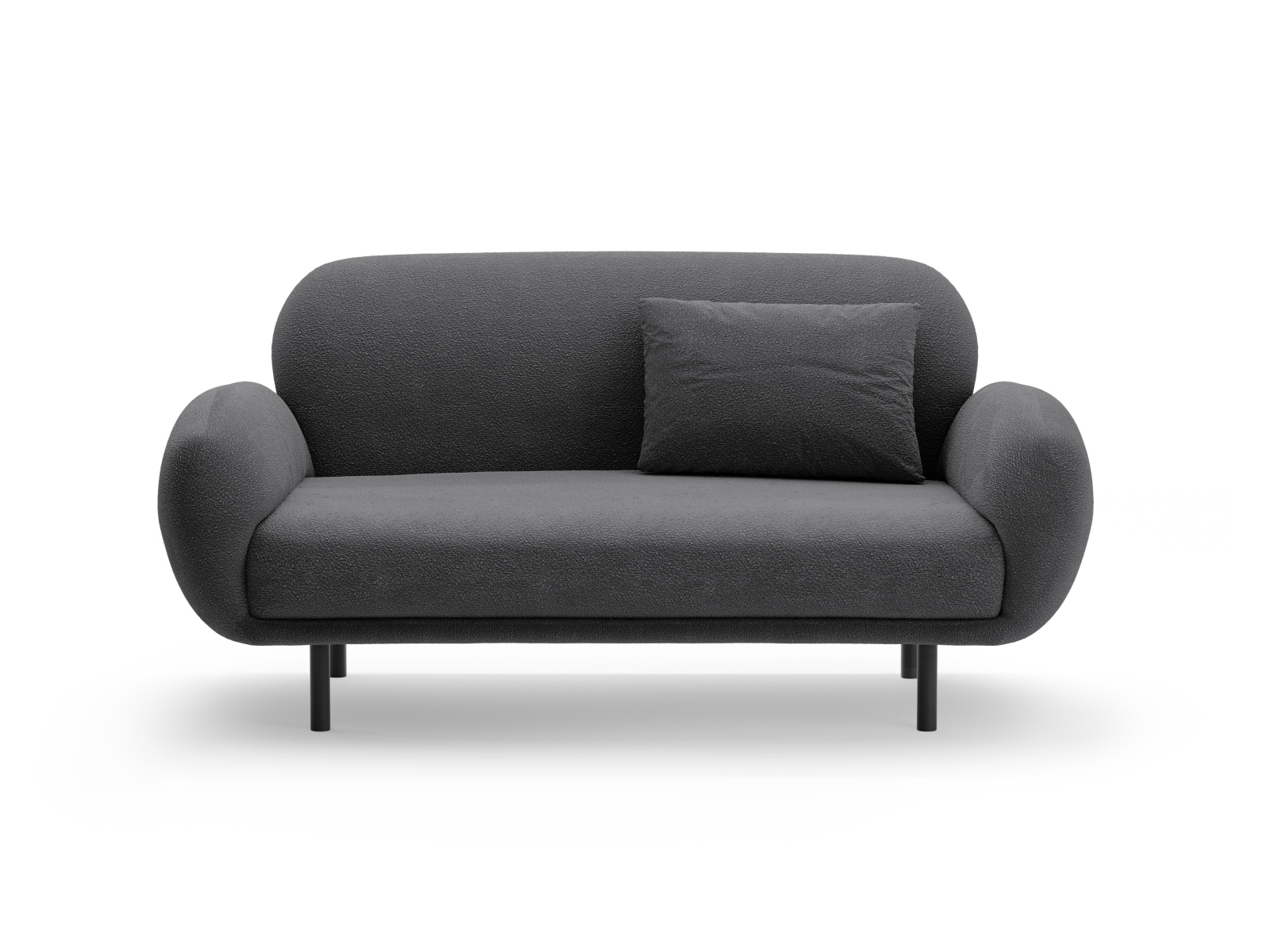 Boucle Sofa, "Poppy", 2 Seats, 148x72x82