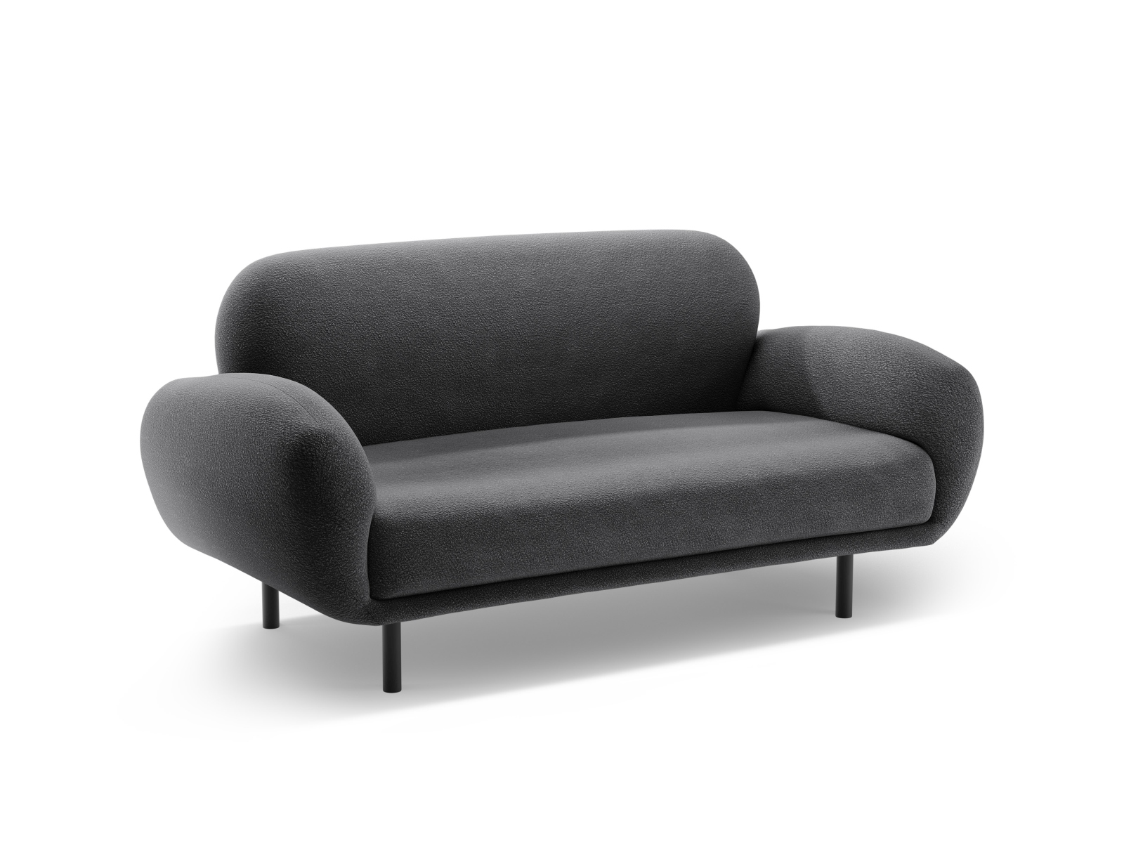 Boucle Sofa, "Poppy", 2 Seats, 148x72x82