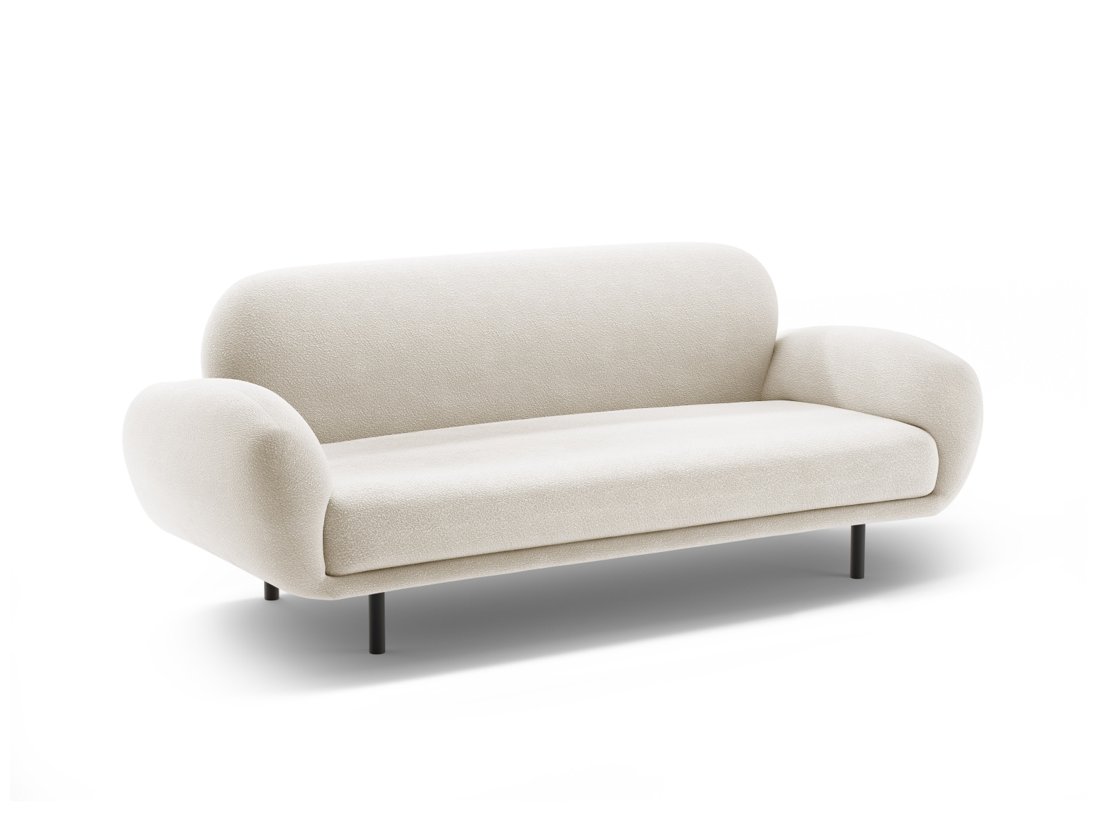 Boucle Sofa, "Poppy", 2 Seats, 178x72x82