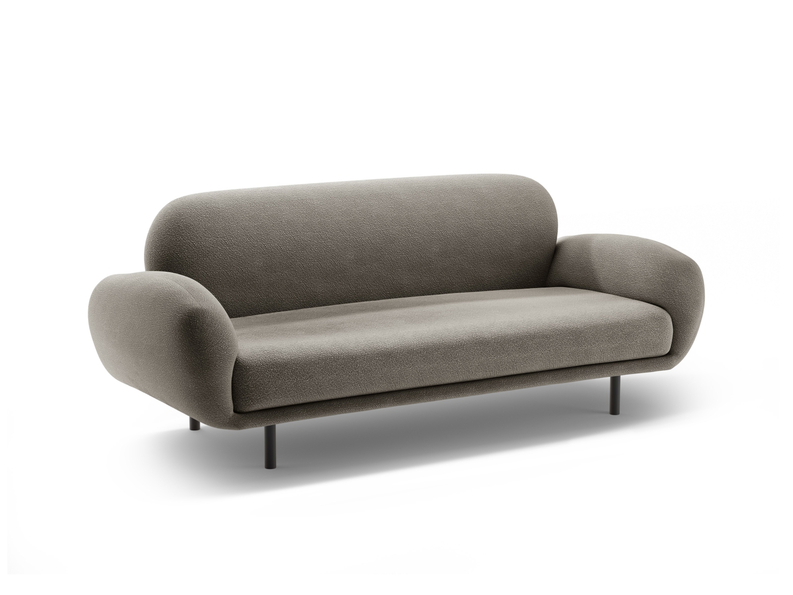 Boucle Sofa, "Poppy", 2 Seats, 178x72x82