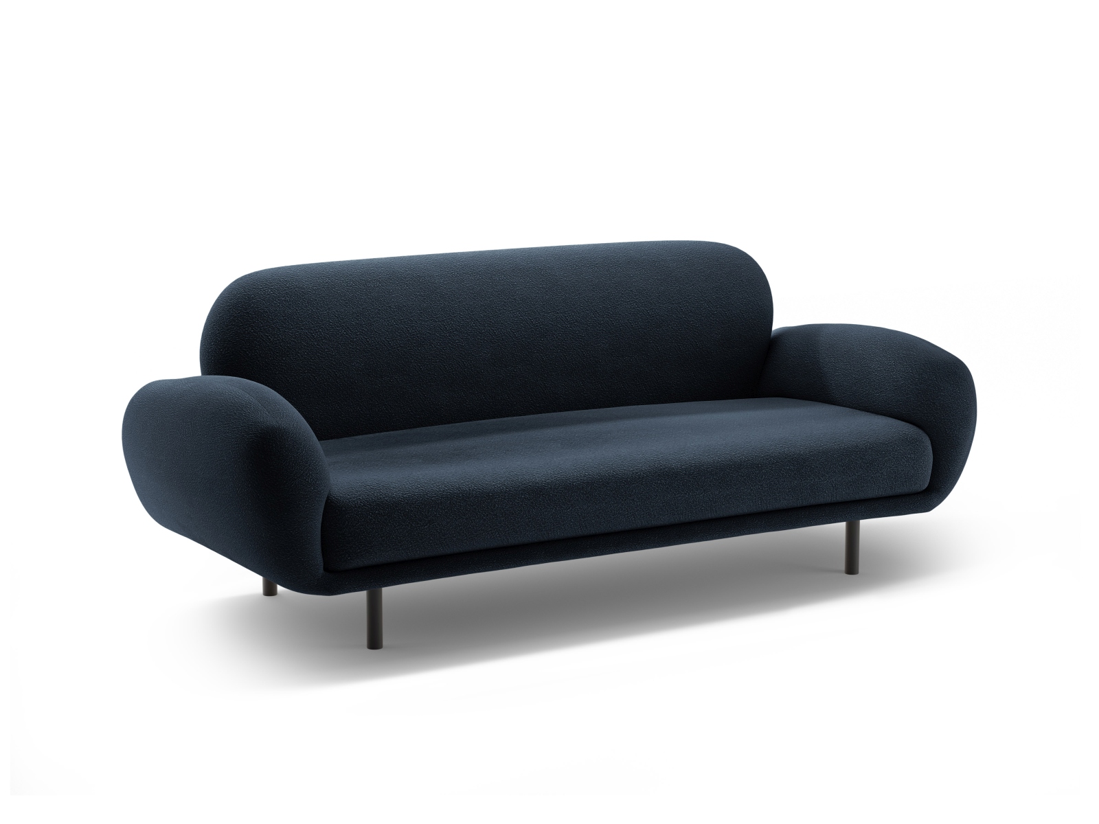 Boucle Sofa, "Poppy", 2 Seats, 178x72x82