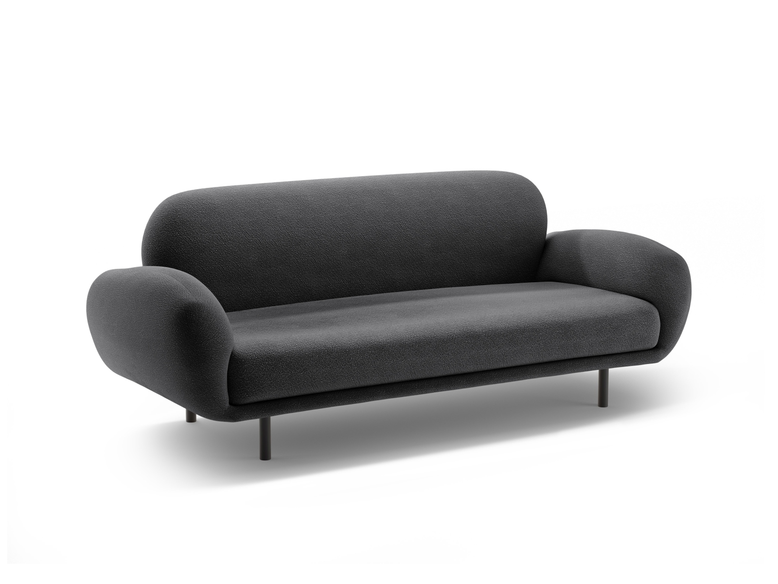 Boucle Sofa, "Poppy", 2 Seats, 178x72x82