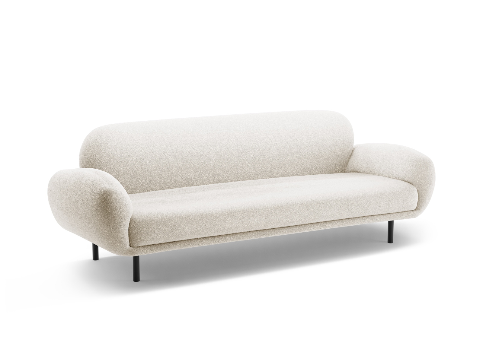 Boucle Sofa, "Poppy", 3 Seats, 208x72x82