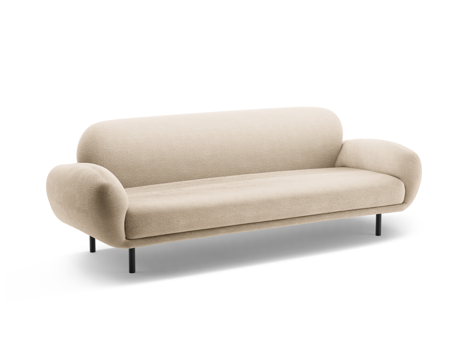 Boucle Sofa, "Poppy", 3 Seats, 208x72x82
