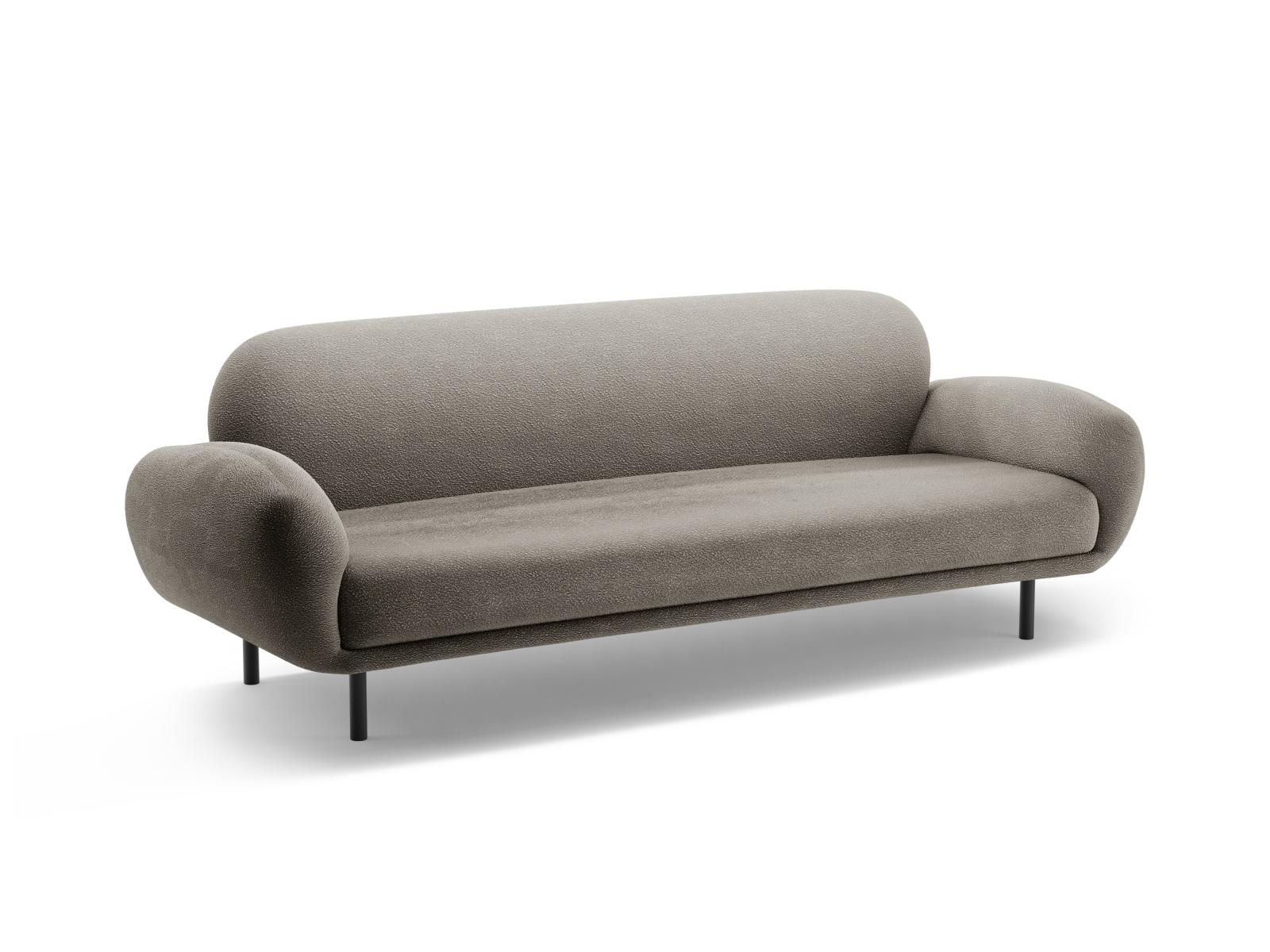 Boucle Sofa, "Poppy", 3 Seats, 208x72x82