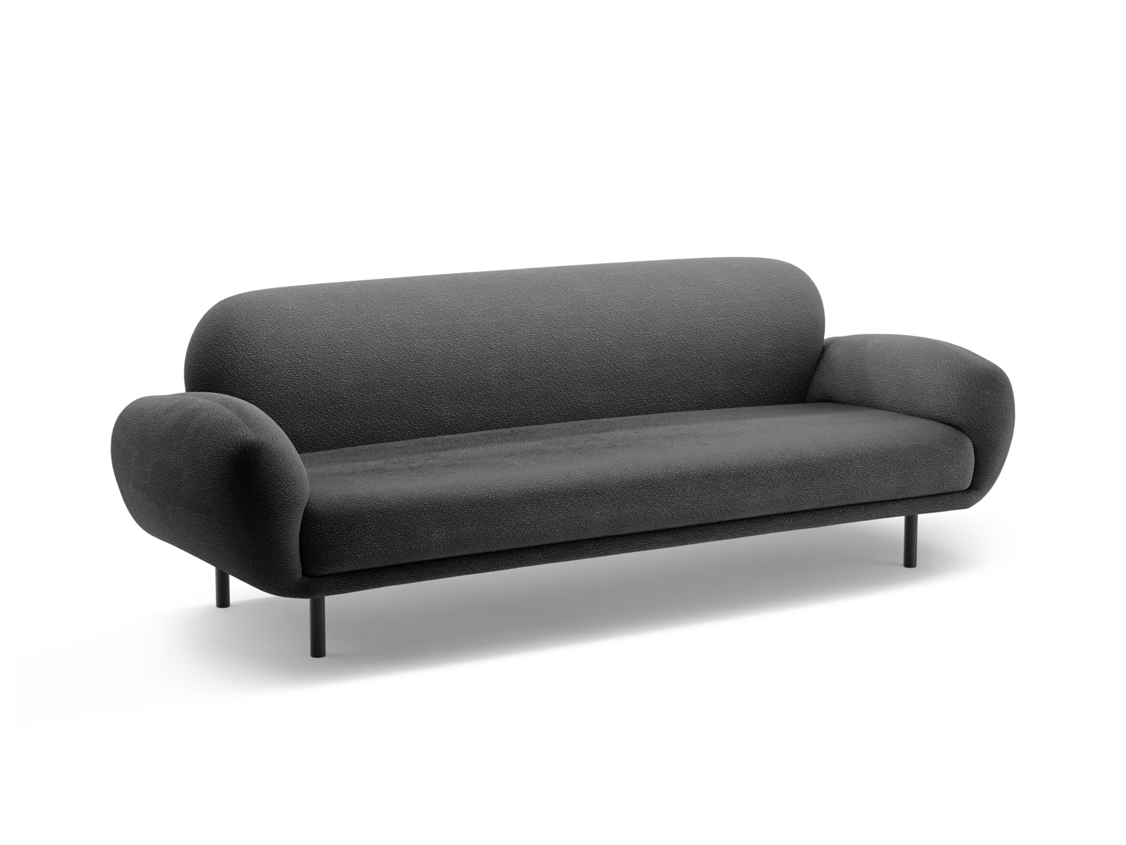 Boucle Sofa, "Poppy", 3 Seats, 208x72x82