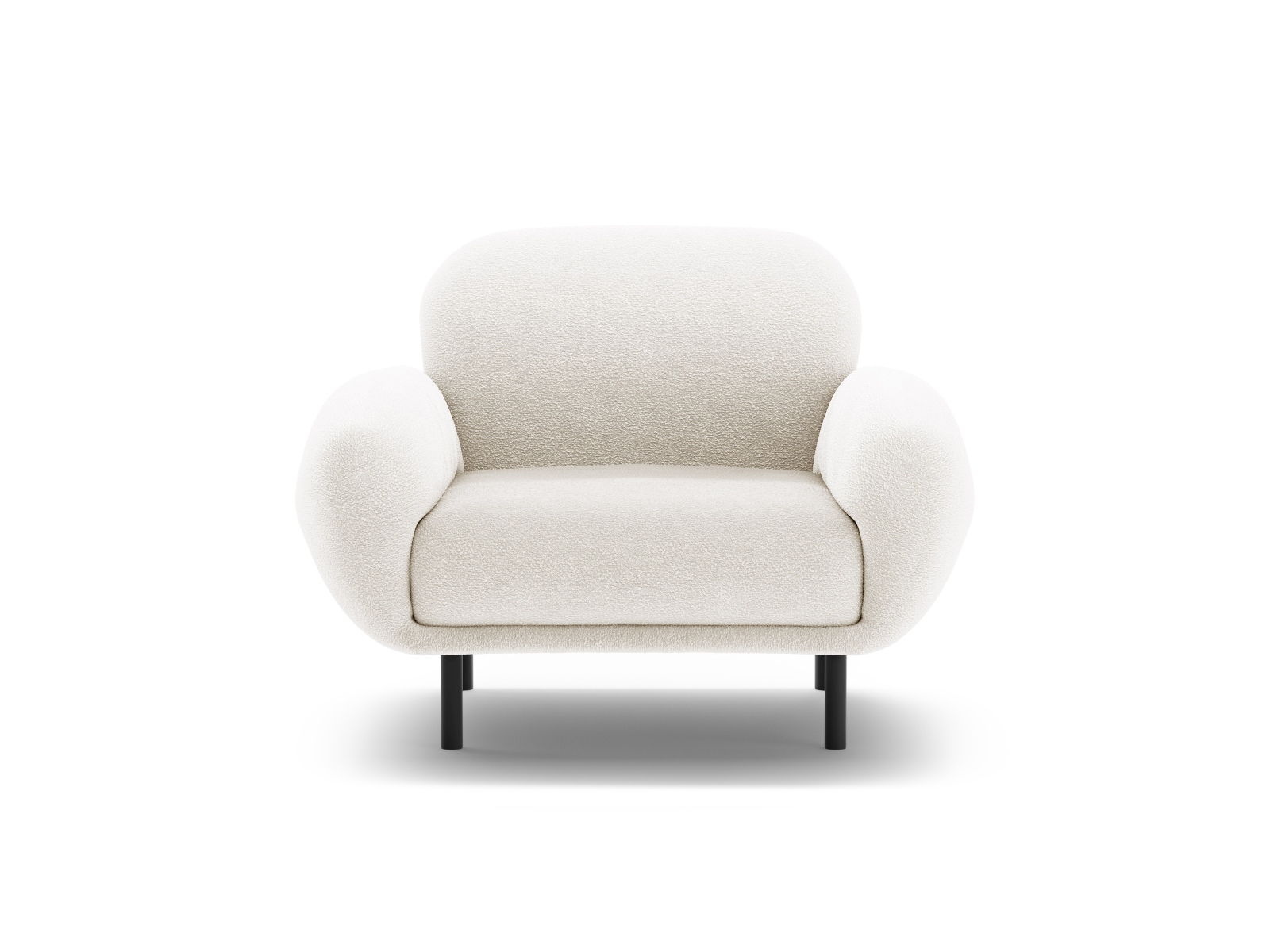 Boucle Armchair, "Poppy", 1 Seat, 90x72x82