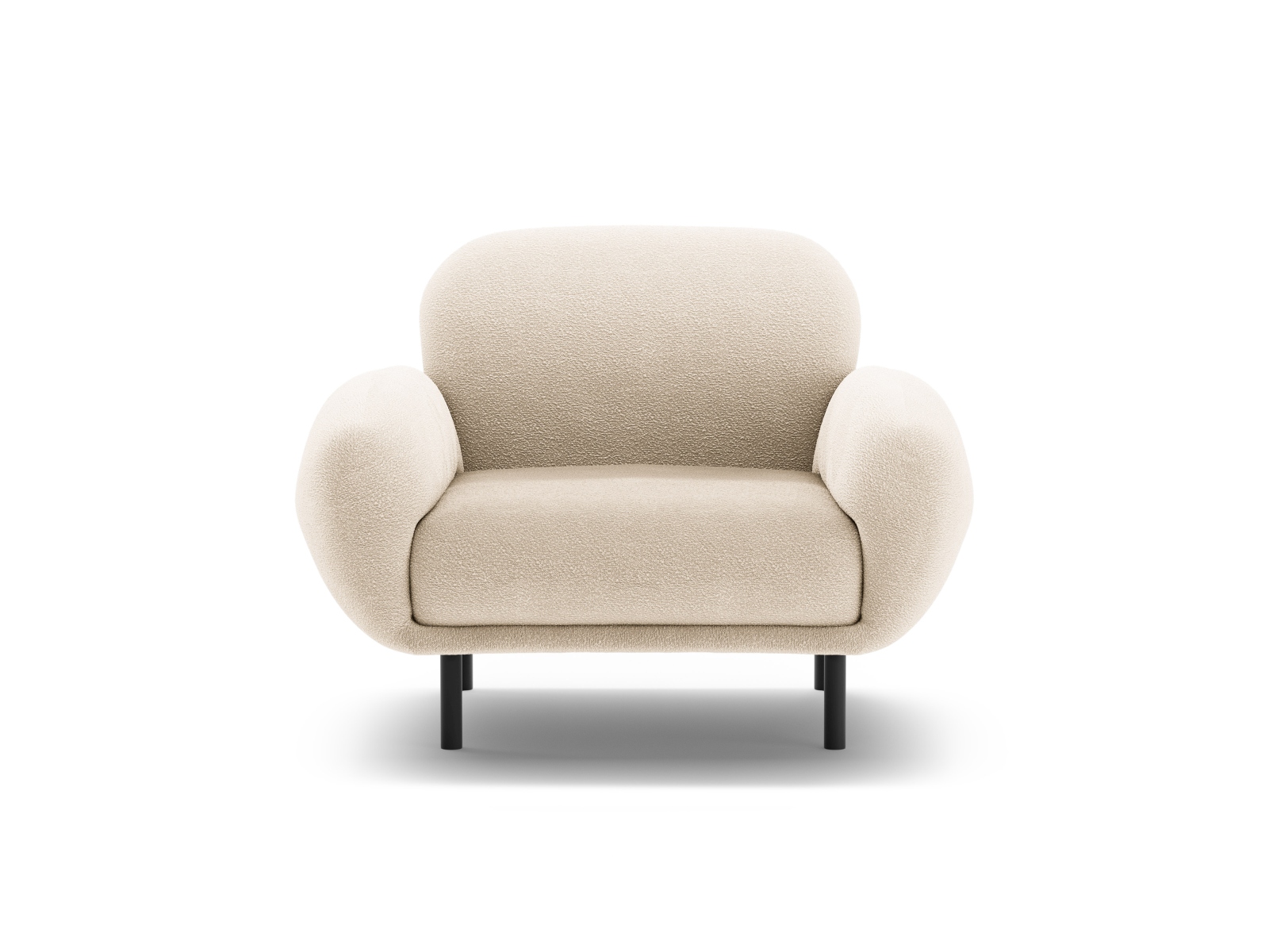 Boucle Armchair, "Poppy", 1 Seat, 90x72x82