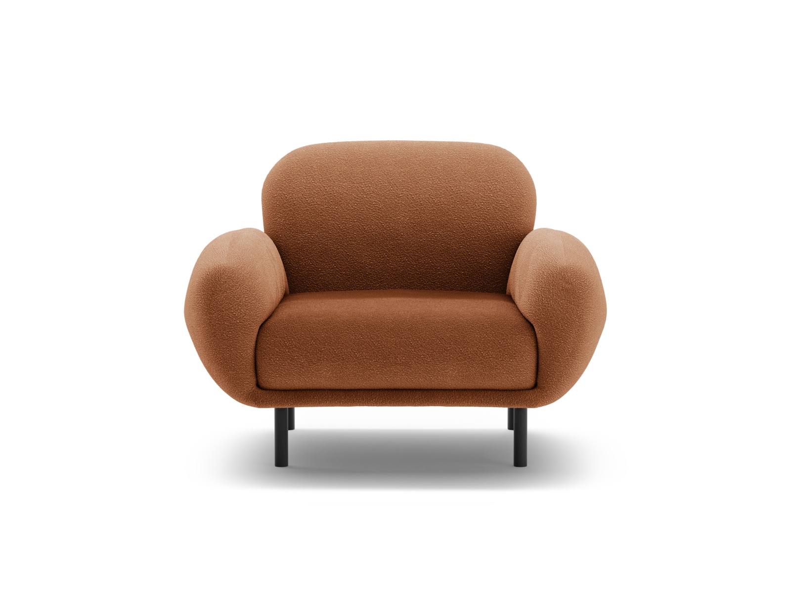 Boucle Armchair, "Poppy", 1 Seat, 90x72x82