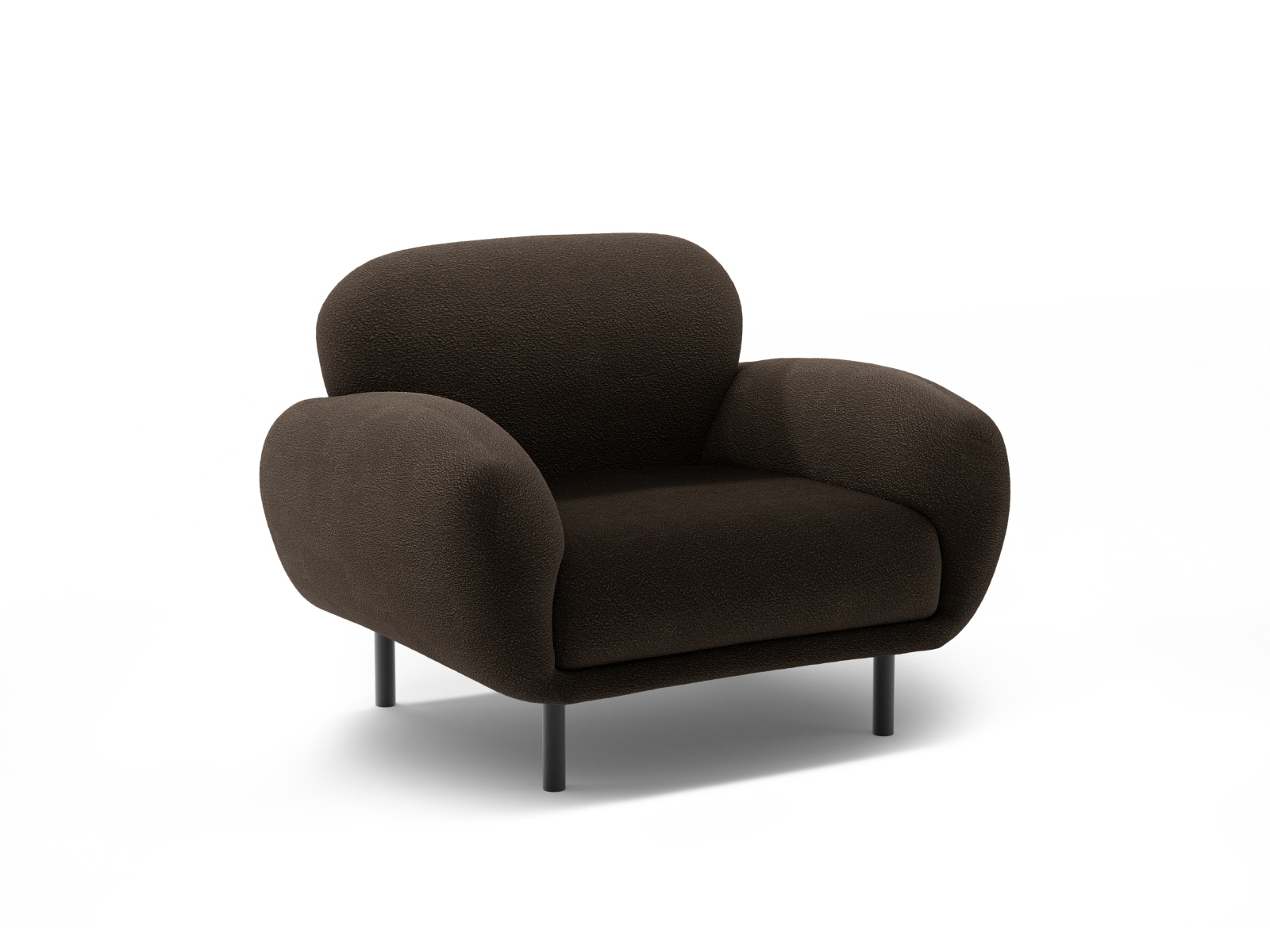Boucle Armchair, "Poppy", 1 Seat, 90x72x82