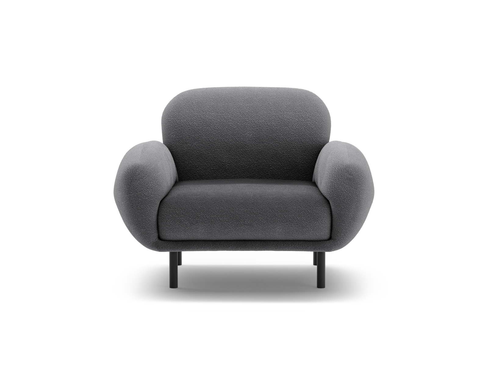 Boucle Armchair, "Poppy", 1 Seat, 90x72x82