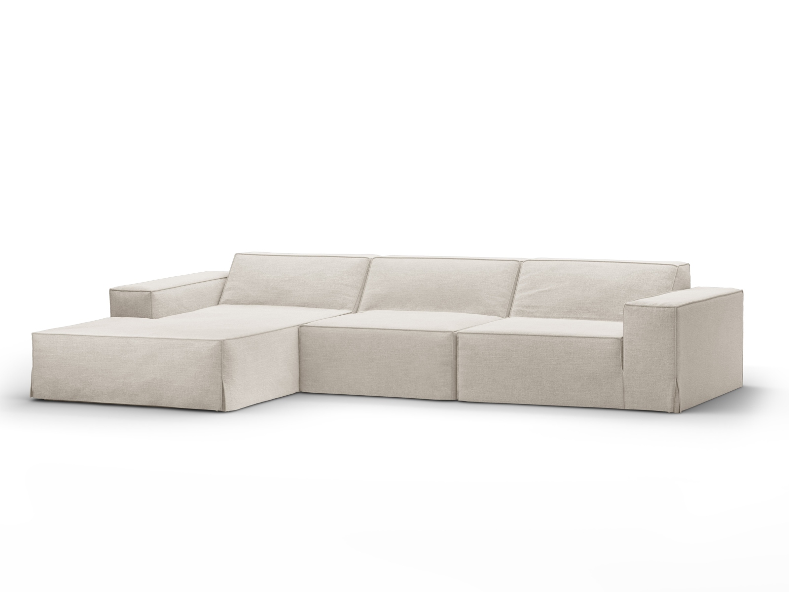 Modular Left Corner Sofa, "Jodie", 4 Seats, 284x162x77