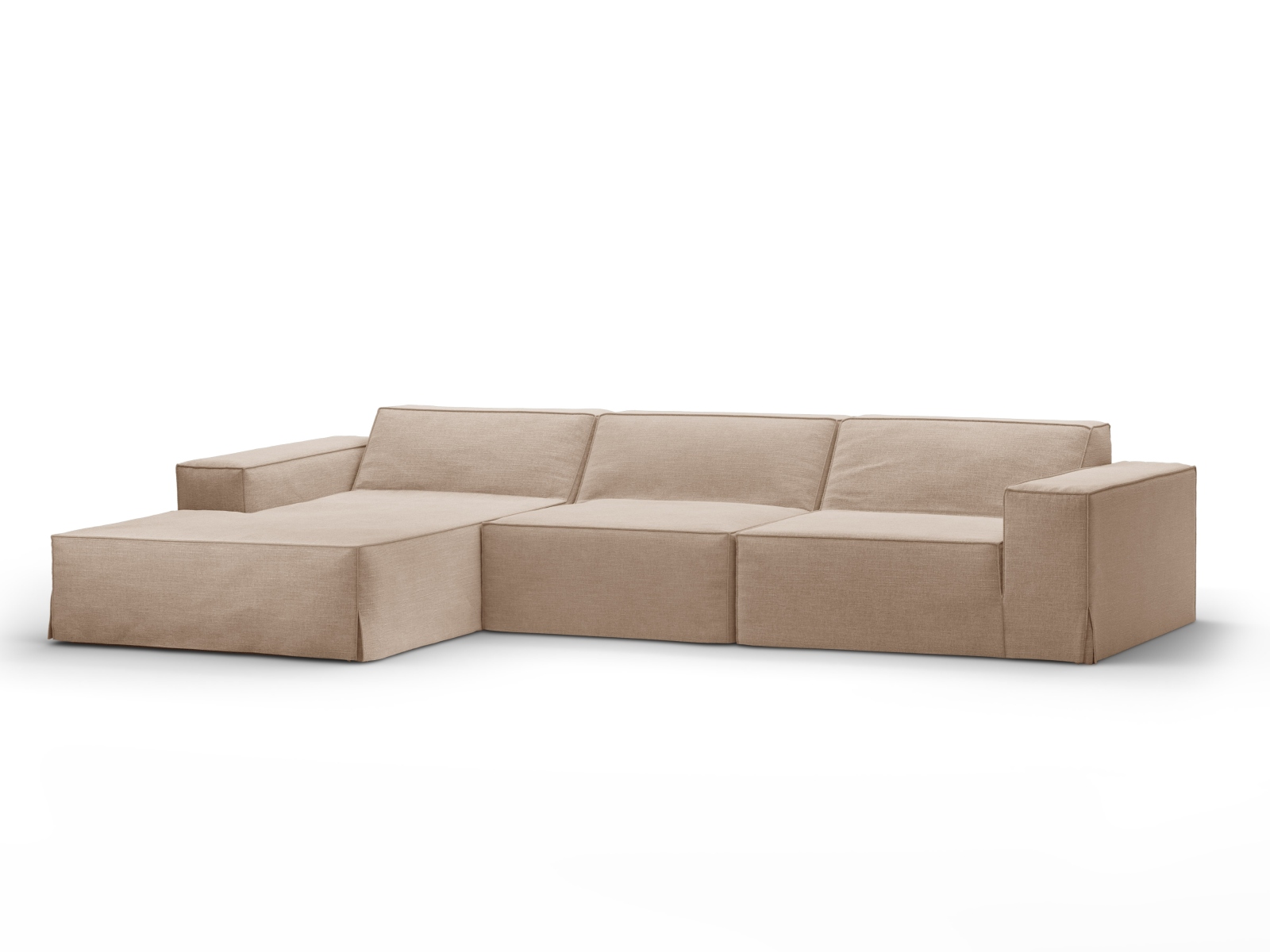 Modular Left Corner Sofa, "Jodie", 4 Seats, 284x162x77