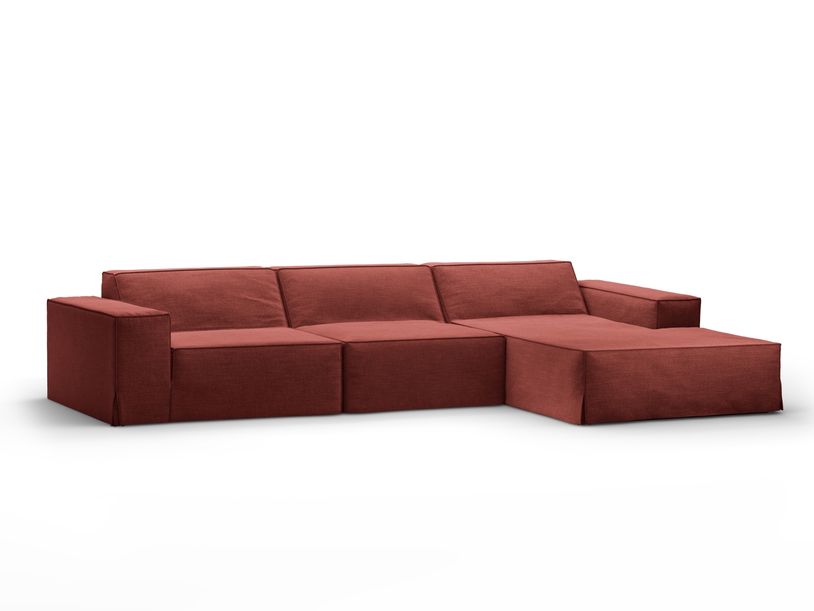 Modular Right Corner Sofa, "Jodie", 4 Seats, 284x162x77
