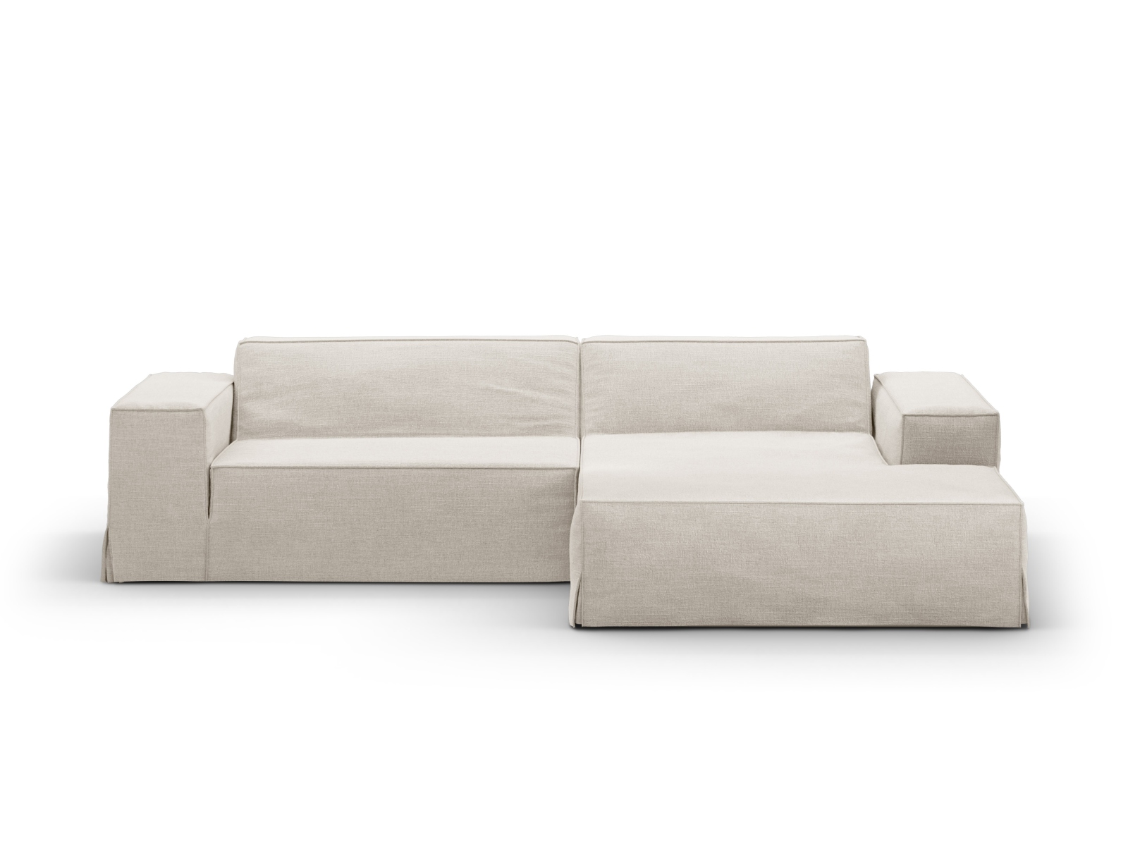 Modular Right Corner Sofa, "Jodie", 3 Seats, 224x162x77