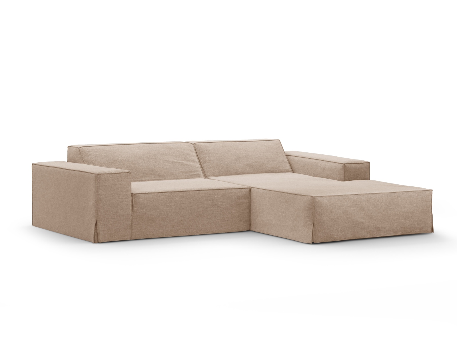 Modular Right Corner Sofa, "Jodie", 3 Seats, 224x162x77