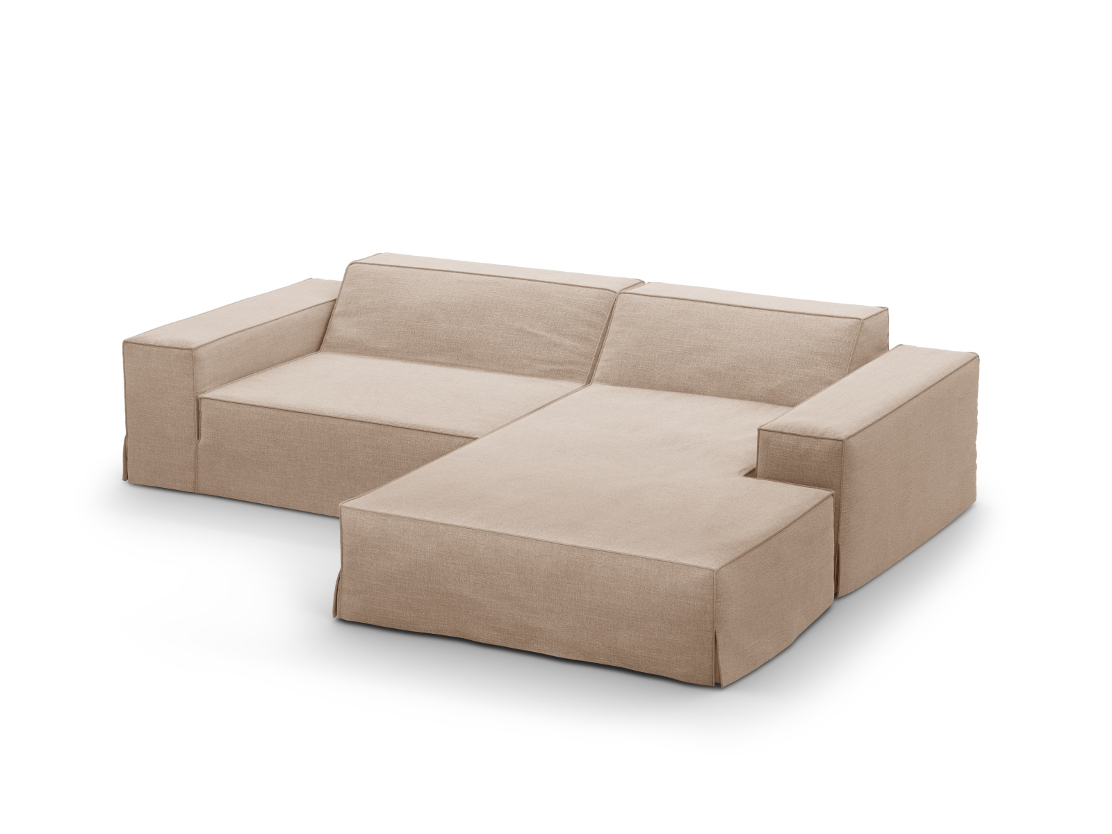 Modular Right Corner Sofa, "Jodie", 3 Seats, 224x162x77