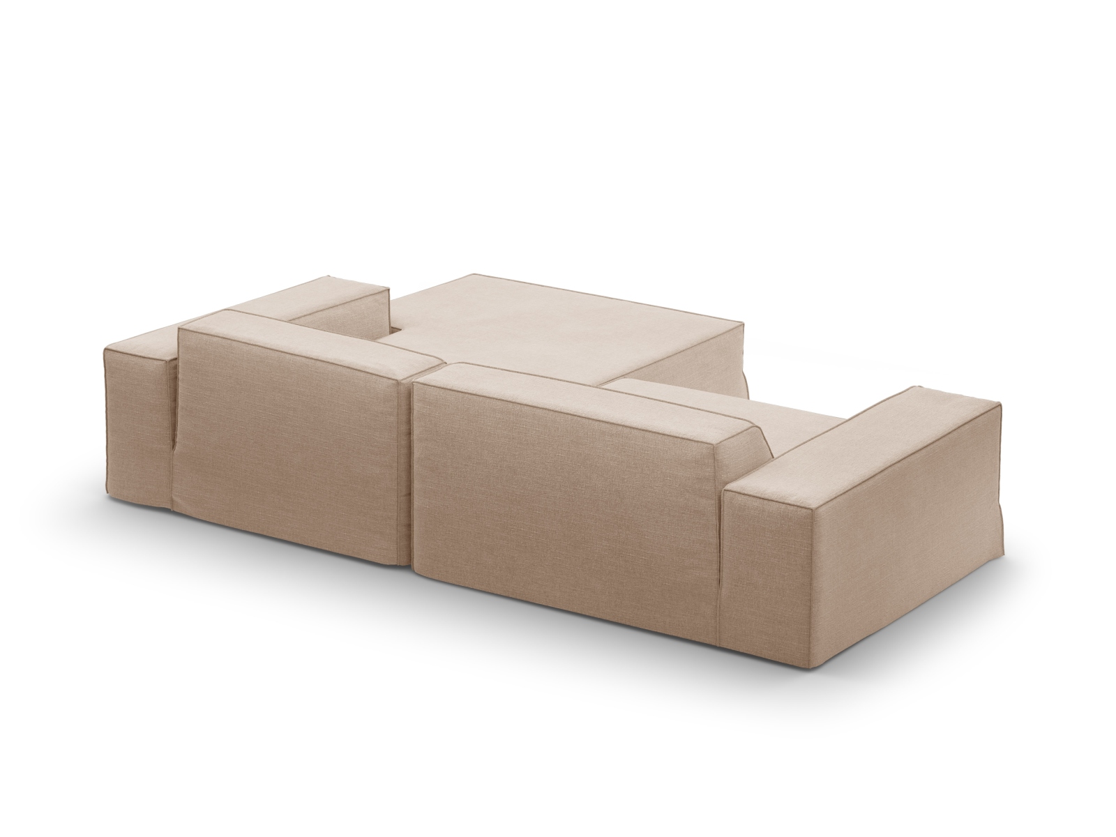 Modular Right Corner Sofa, "Jodie", 3 Seats, 224x162x77
