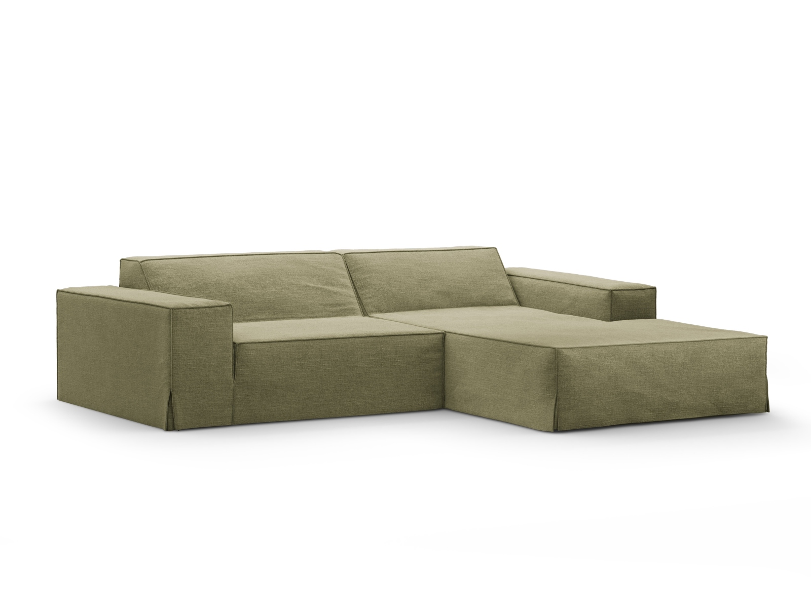 Modular Right Corner Sofa, "Jodie", 3 Seats, 224x162x77