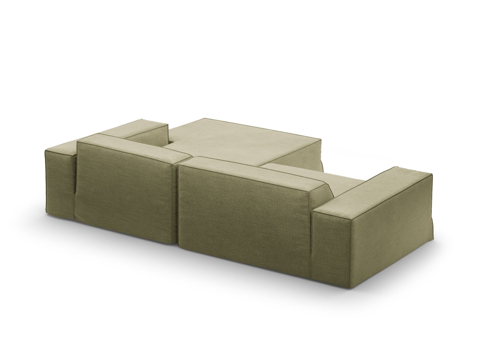Modular Right Corner Sofa, "Jodie", 3 Seats, 224x162x77