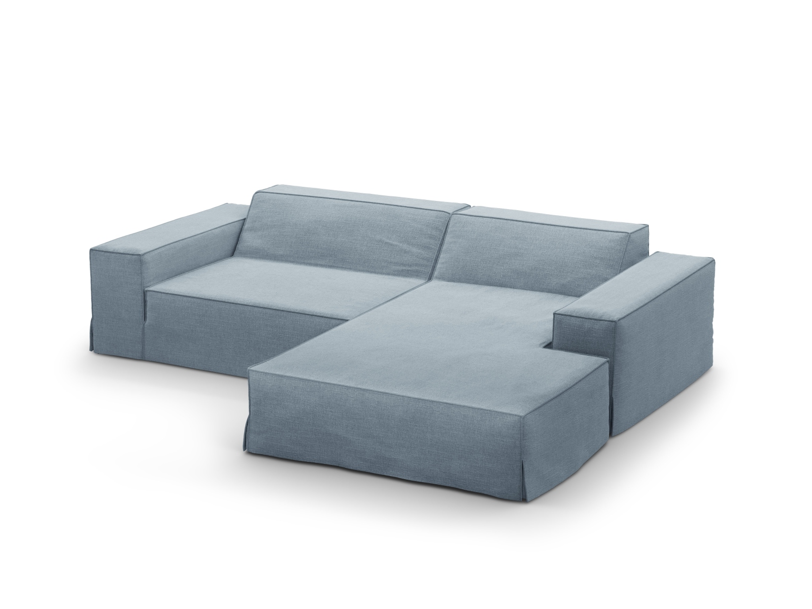 Modular Right Corner Sofa, "Jodie", 3 Seats, 224x162x77