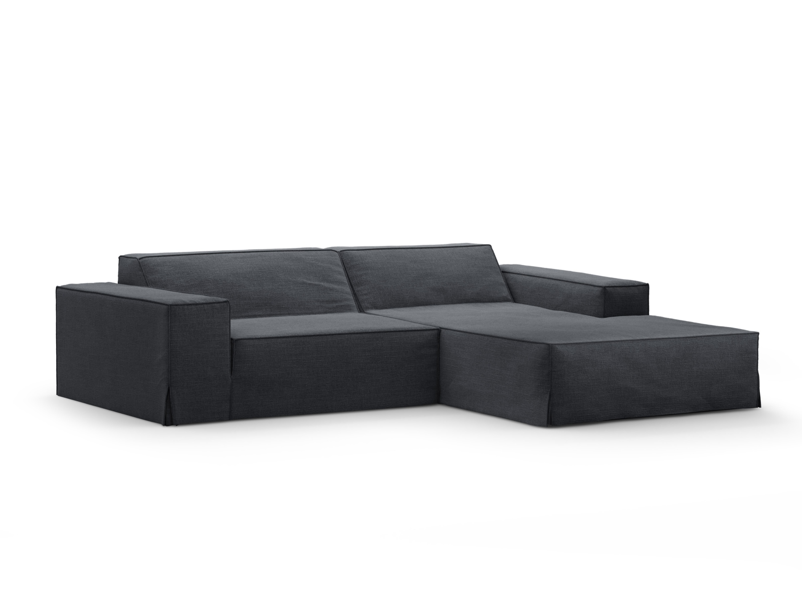 Modular Right Corner Sofa, "Jodie", 3 Seats, 224x162x77