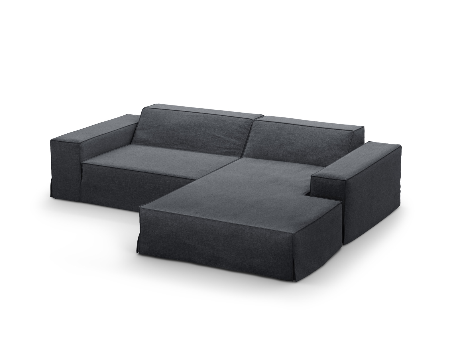 Modular Right Corner Sofa, "Jodie", 3 Seats, 224x162x77