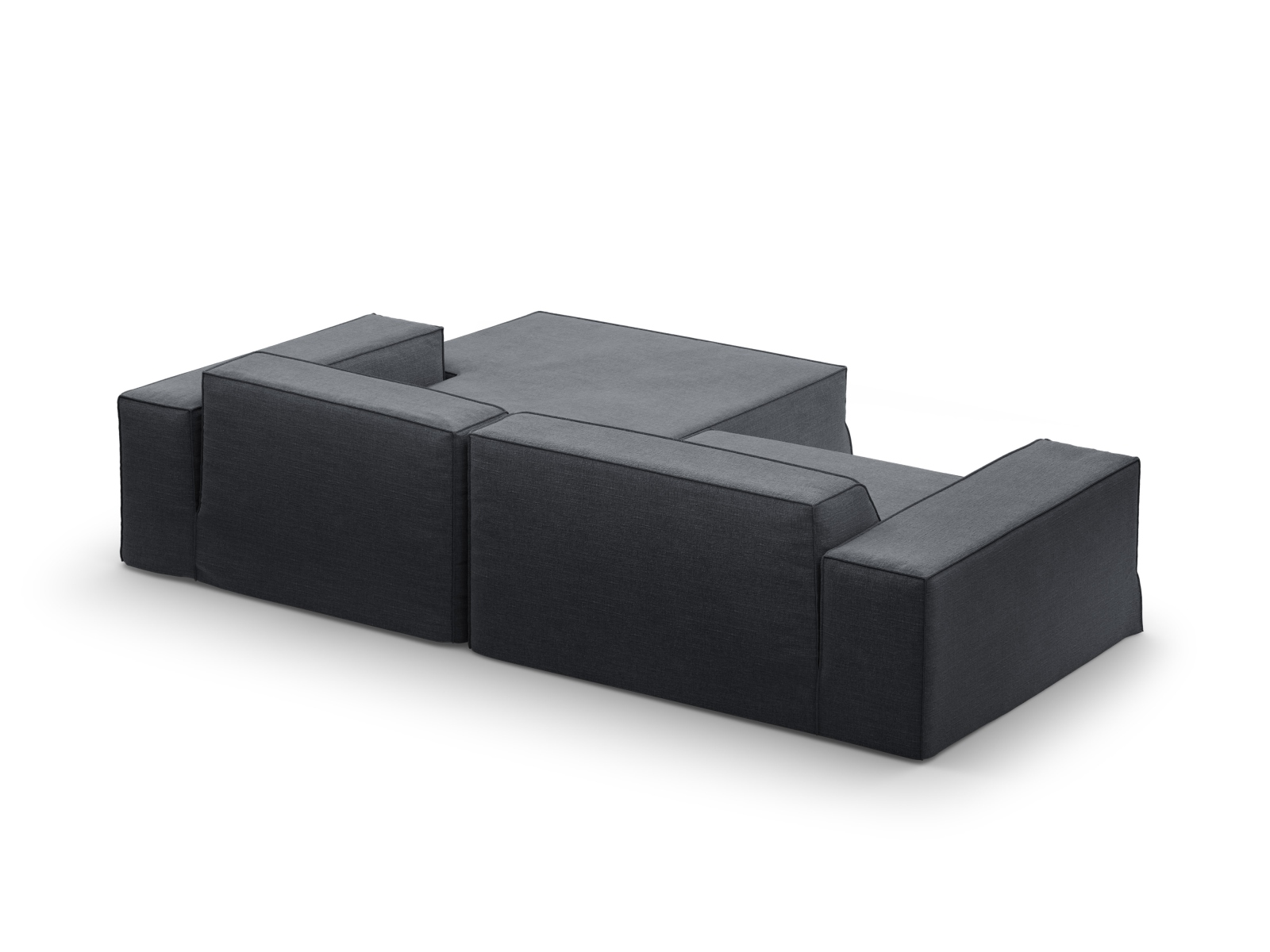 Modular Right Corner Sofa, "Jodie", 3 Seats, 224x162x77