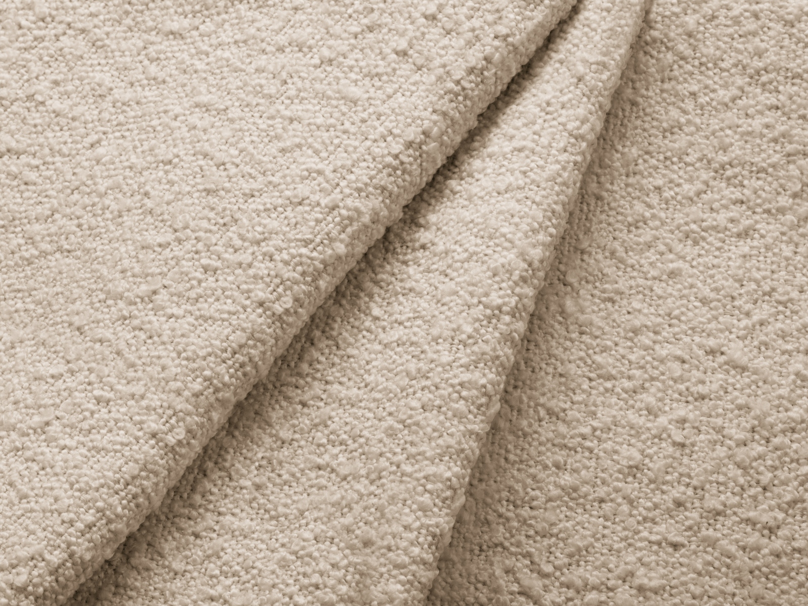 Boucle Modular Panoramic Right Corner Sofa, "Lupine", 6 Seats, 370x280x70