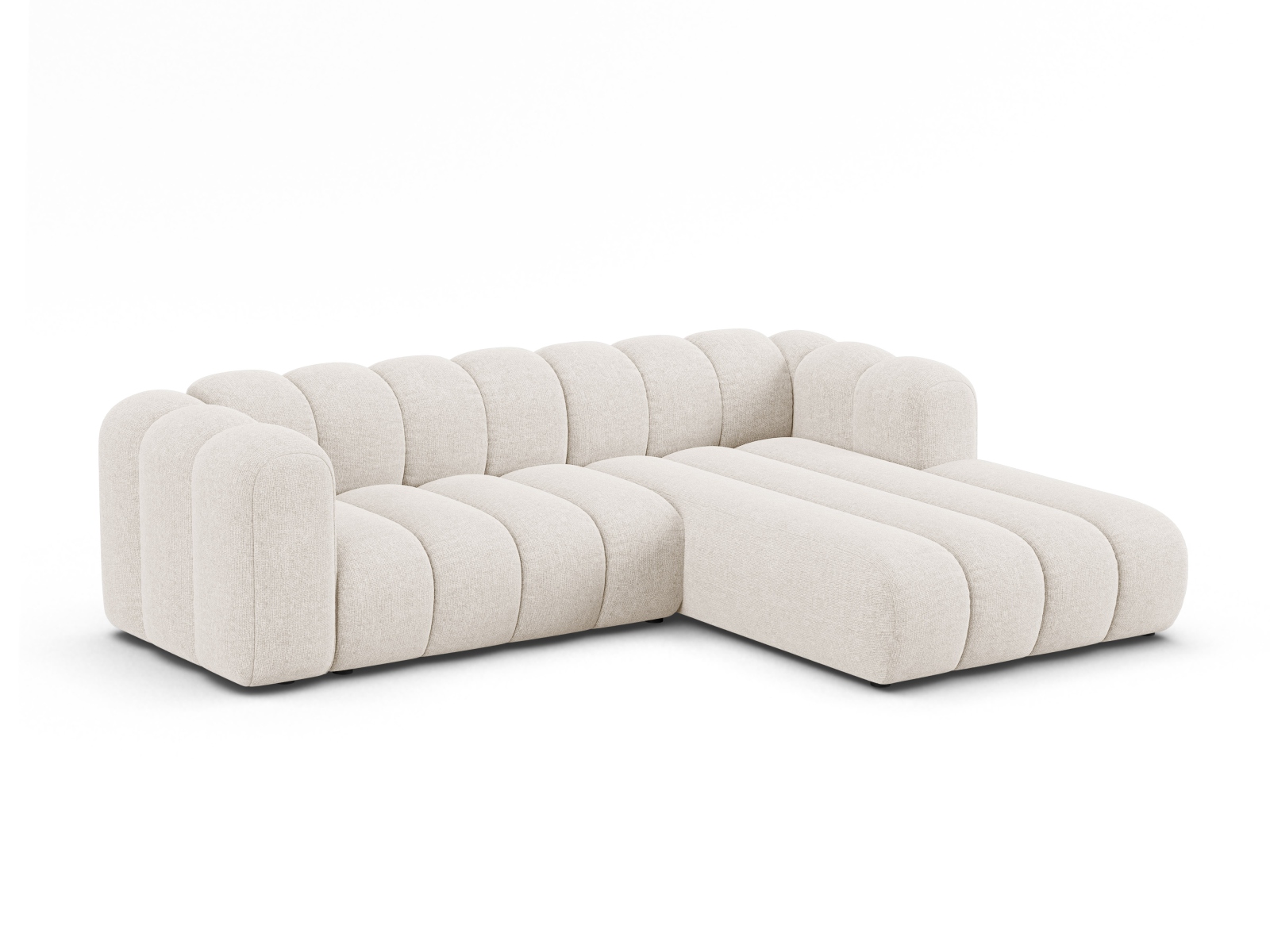 Modular Right Corner Sofa, "Lupine", 4 Seats, 260x177x70