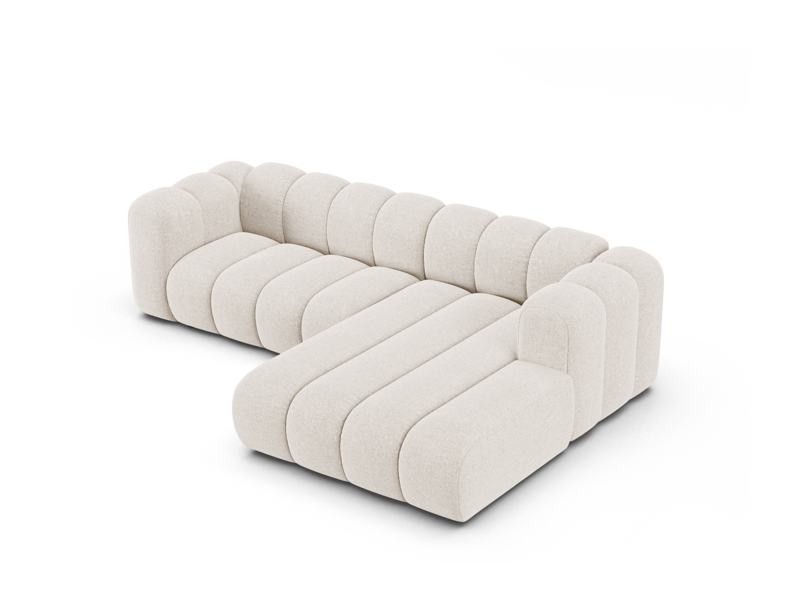 Modular Right Corner Sofa, "Lupine", 4 Seats, 260x177x70