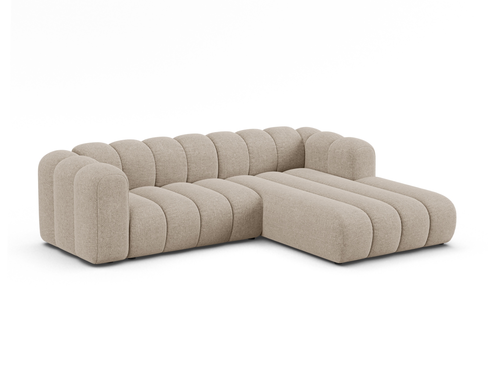 Modular Right Corner Sofa, "Lupine", 4 Seats, 260x177x70