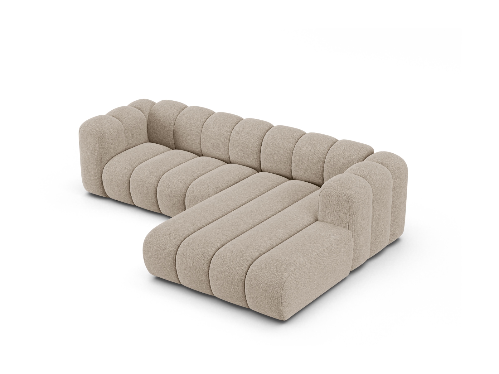 Modular Right Corner Sofa, "Lupine", 4 Seats, 260x177x70