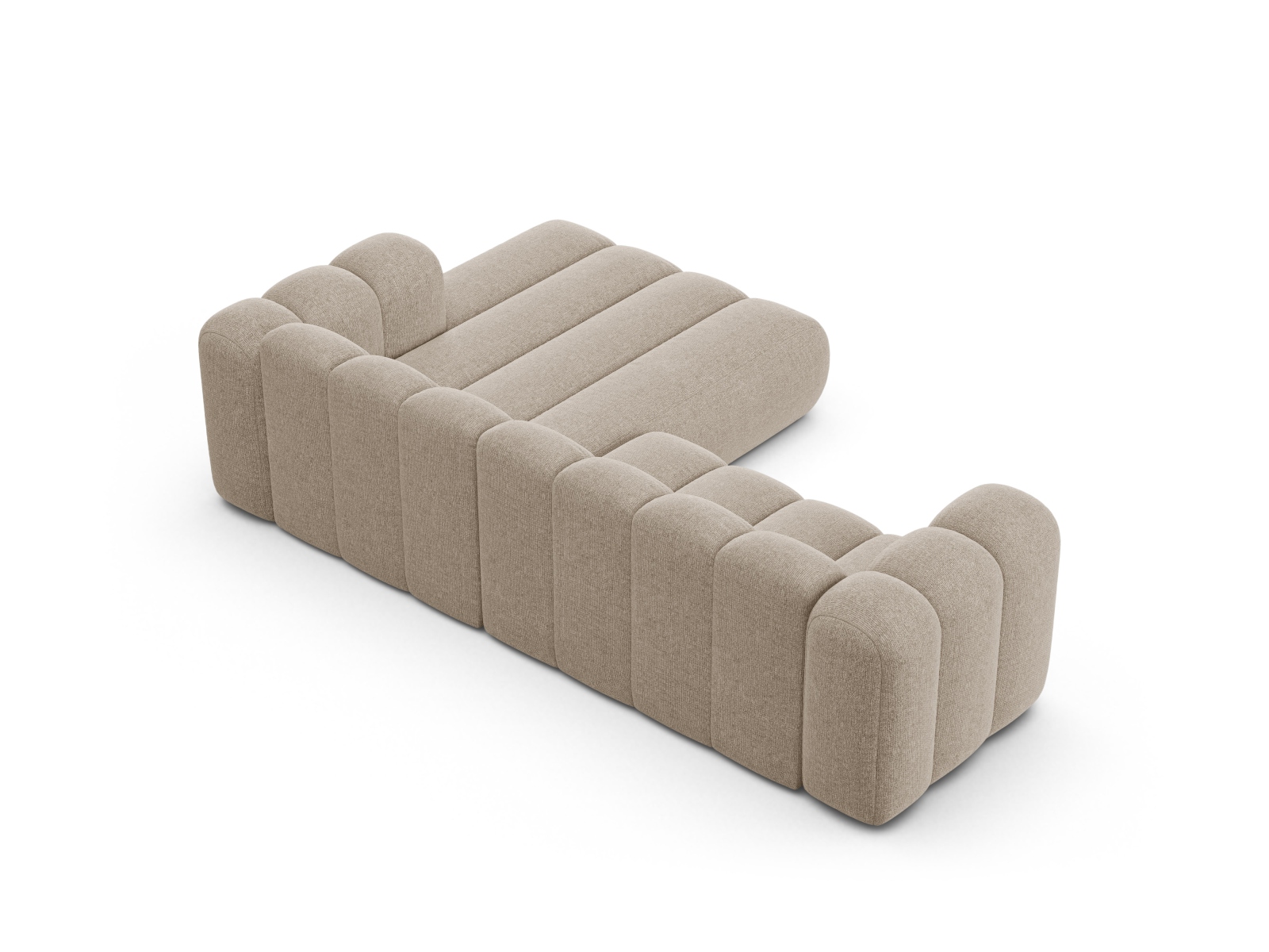 Modular Right Corner Sofa, "Lupine", 4 Seats, 260x177x70