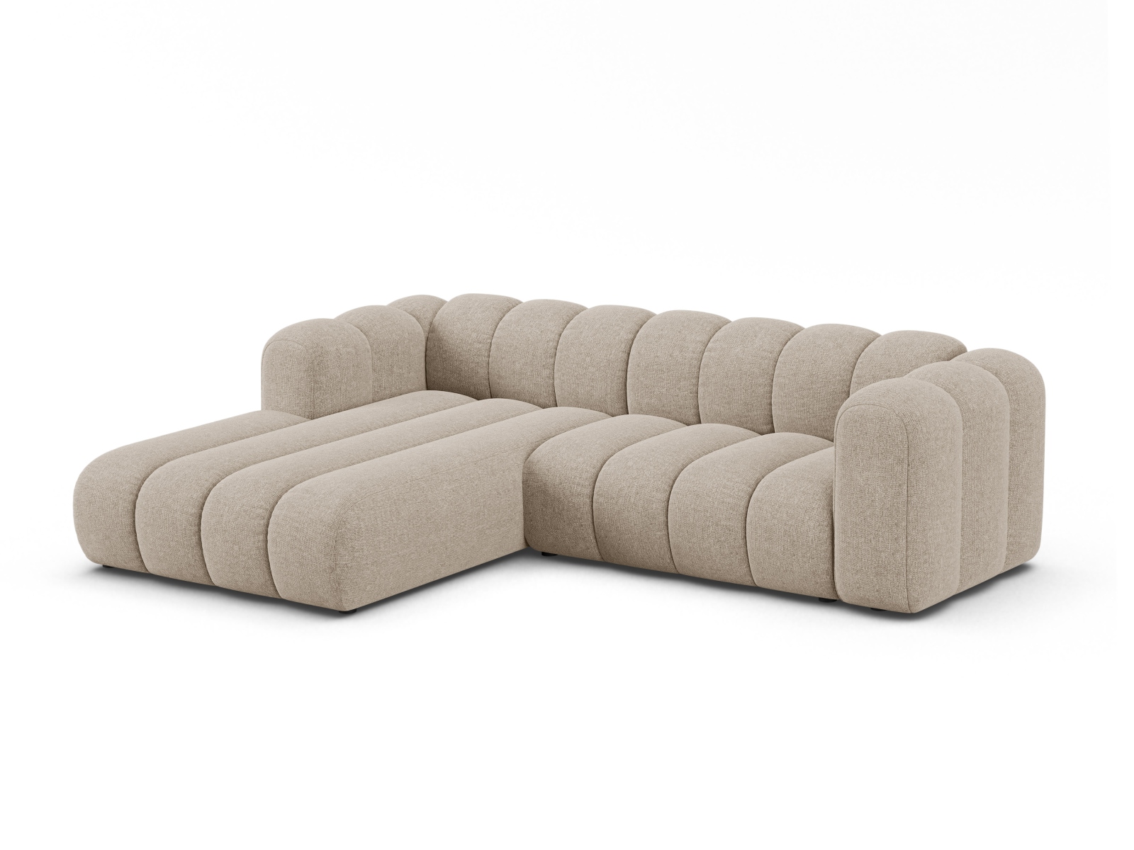 Modular Left Corner Sofa, "Lupine", 4 Seats, 260x177x70