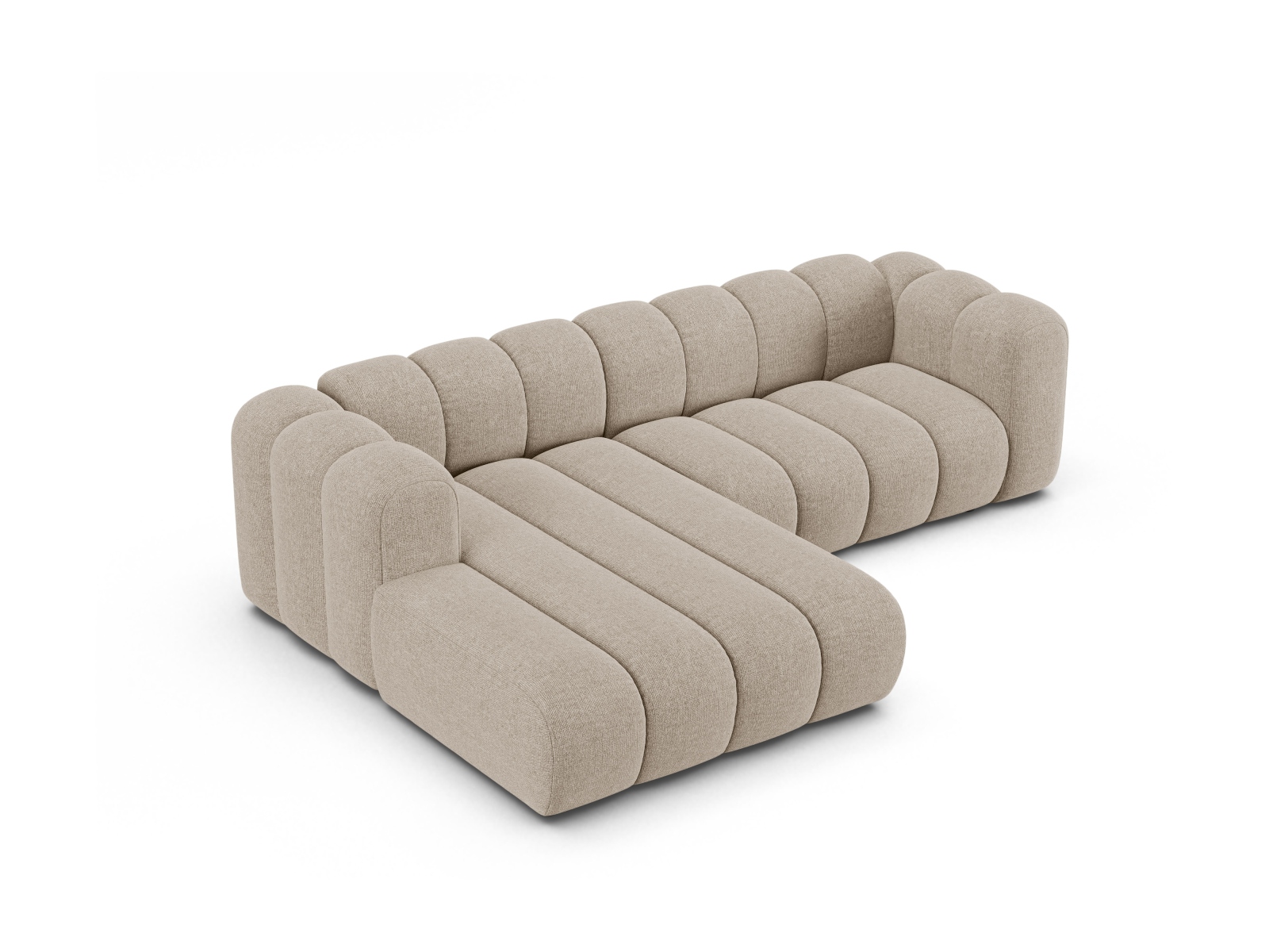Modular Left Corner Sofa, "Lupine", 4 Seats, 260x177x70