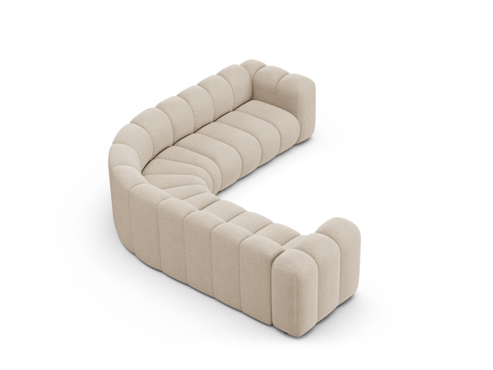 Modular Symmetrical Corner Sofa, "Lupine", 6 Seats, 280x280x70