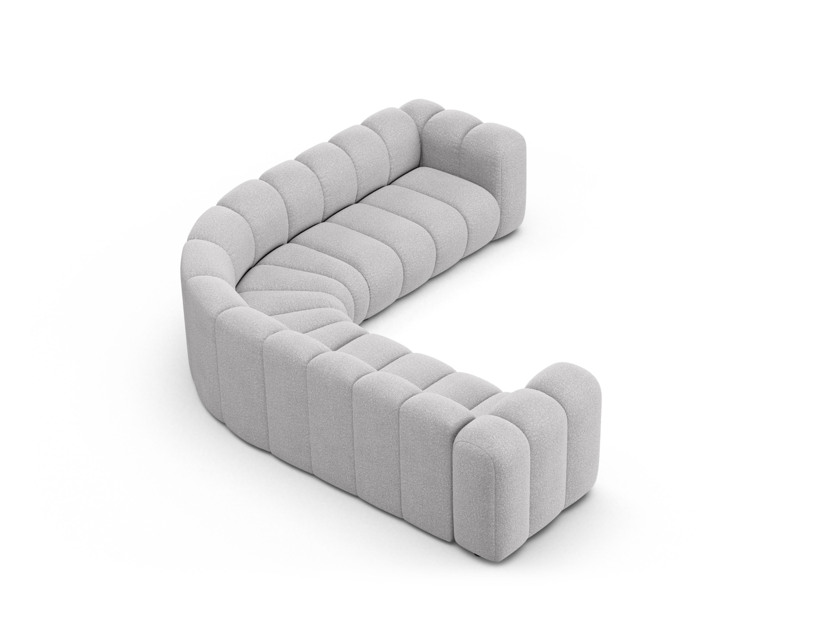 Modular Symmetrical Corner Sofa, "Lupine", 6 Seats, 280x280x70