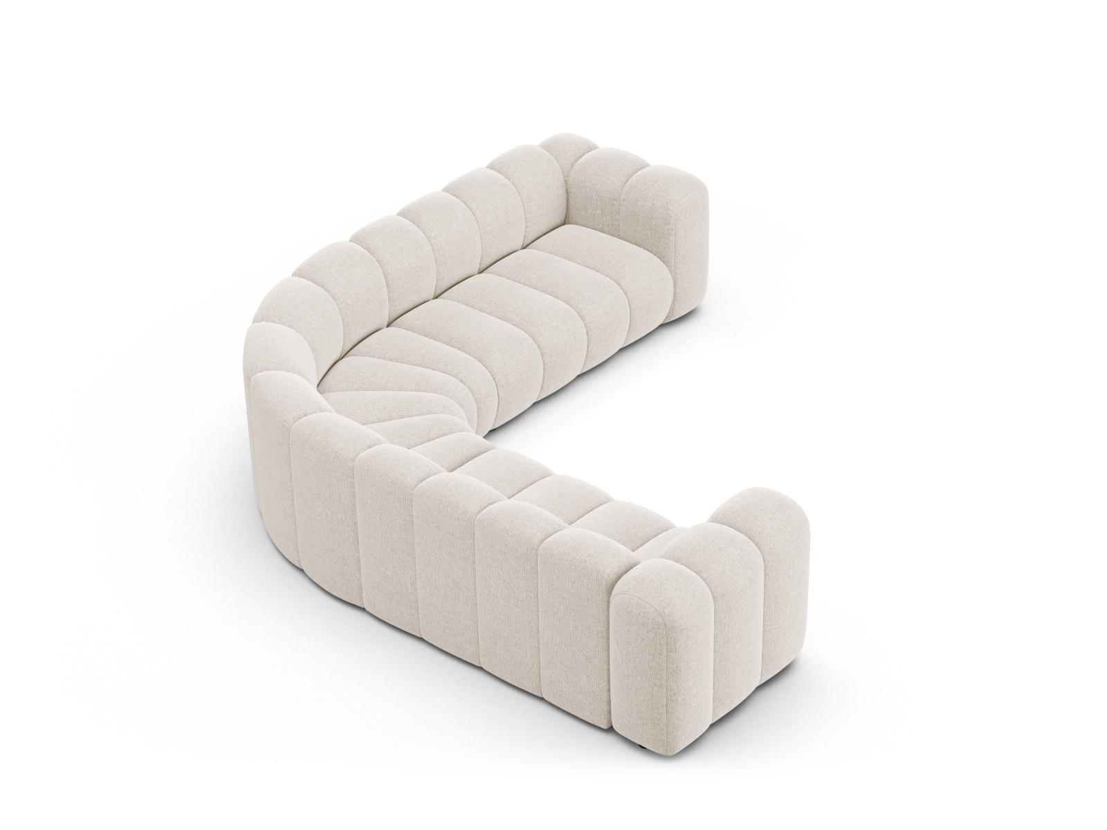 Modular Symmetrical Corner Sofa, "Lupine", 6 Seats, 280x280x70