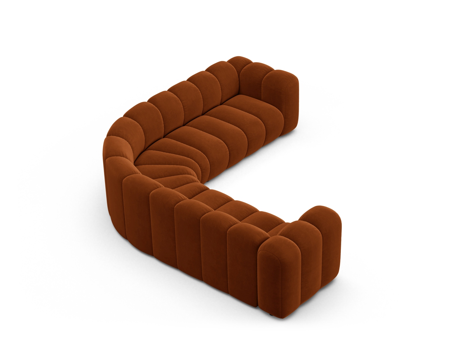 Modular Symmetrical Corner Sofa, "Lupine", 6 Seats, 280x280x70