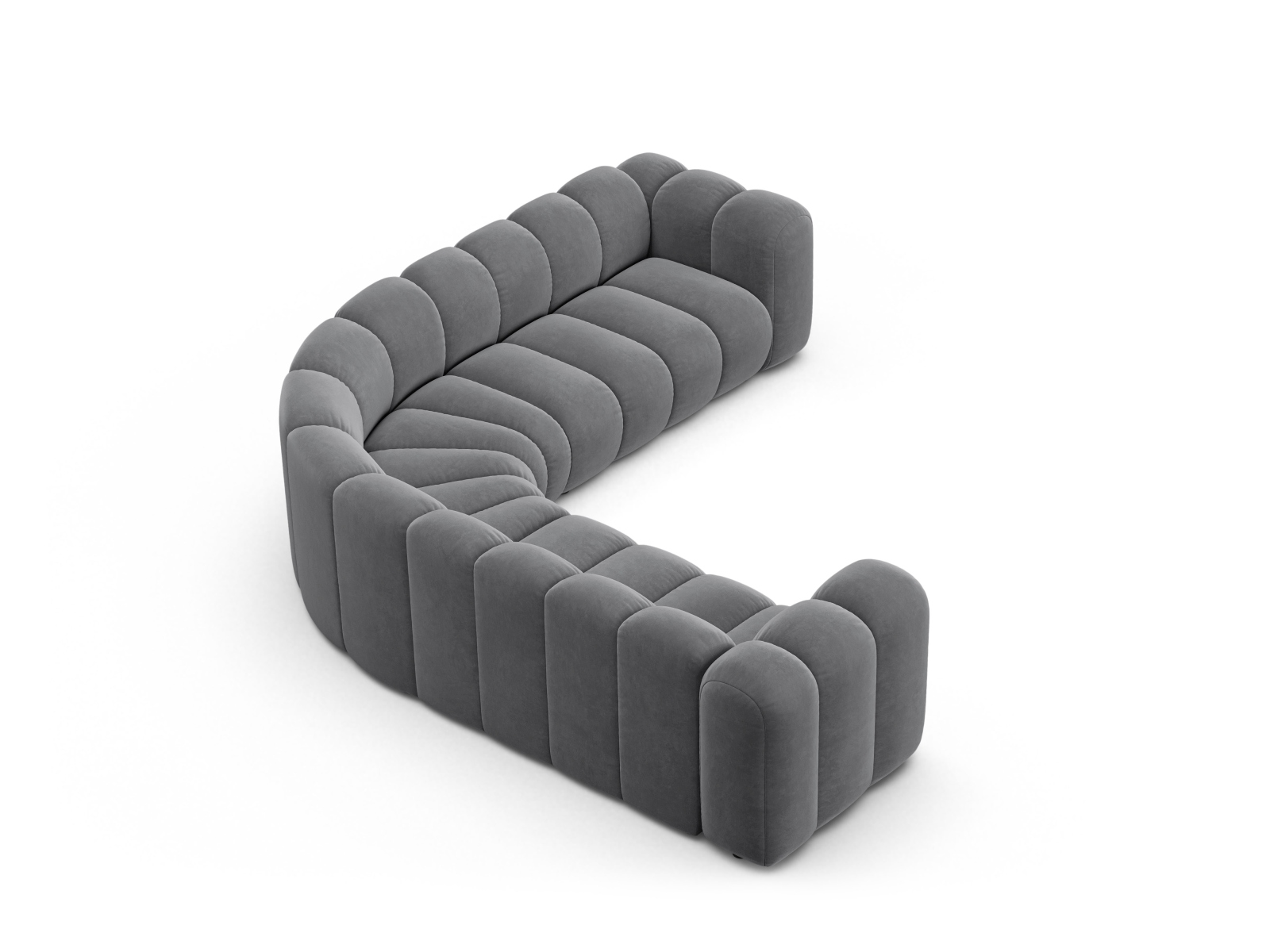 Modular Symmetrical Corner Sofa, "Lupine", 6 Seats, 280x280x70