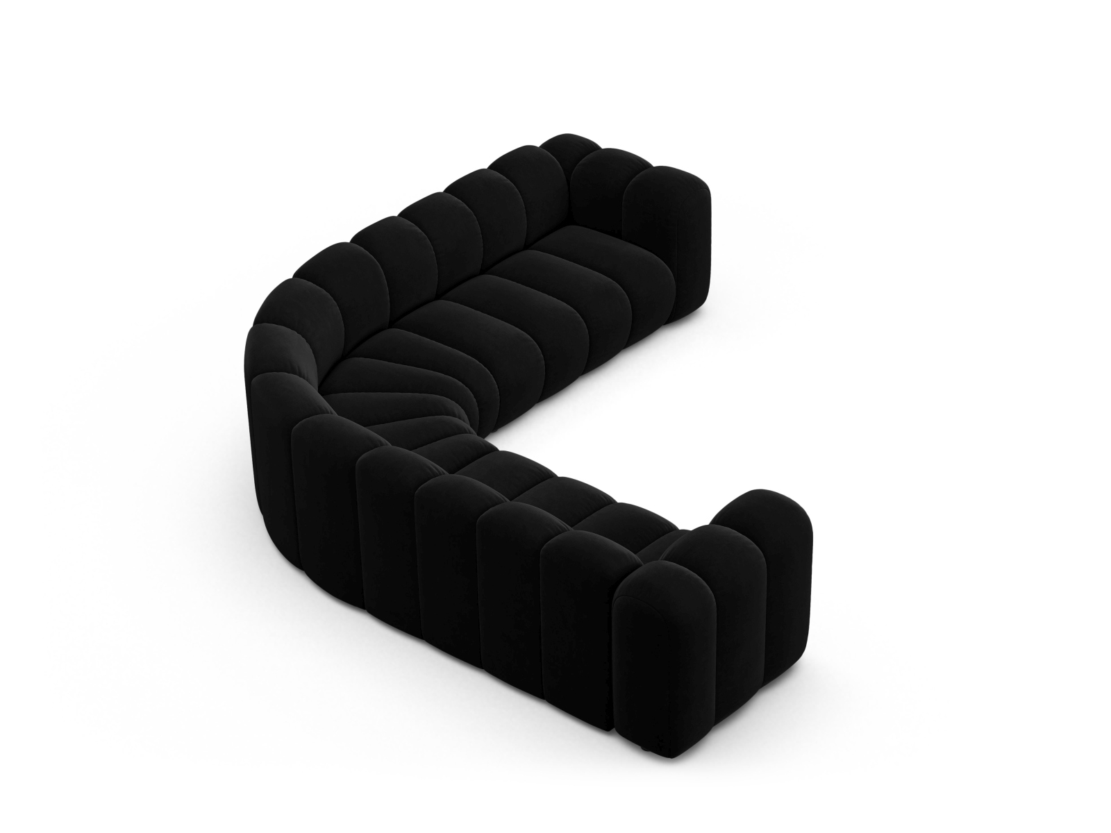 Modular Symmetrical Corner Sofa, "Lupine", 6 Seats, 280x280x70