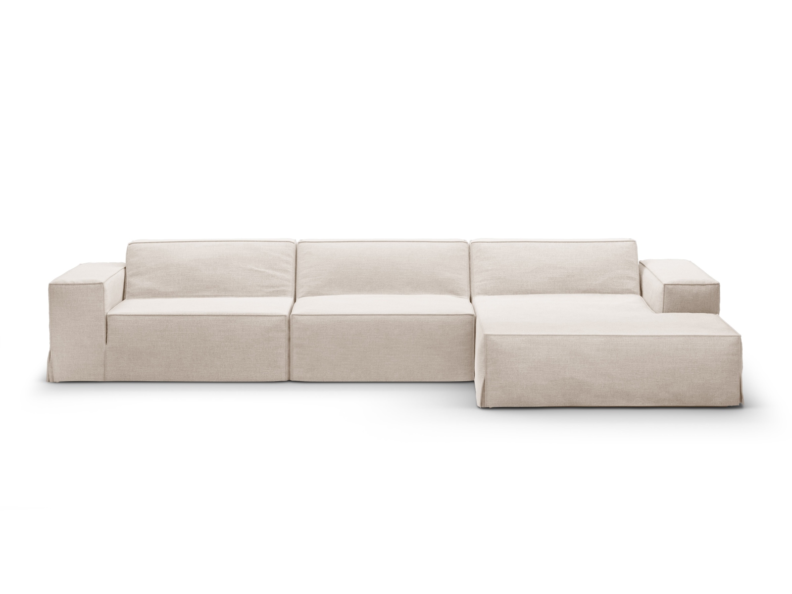 Modular Right Corner Sofa, "Jodie", 4 Seats, 284x162x77