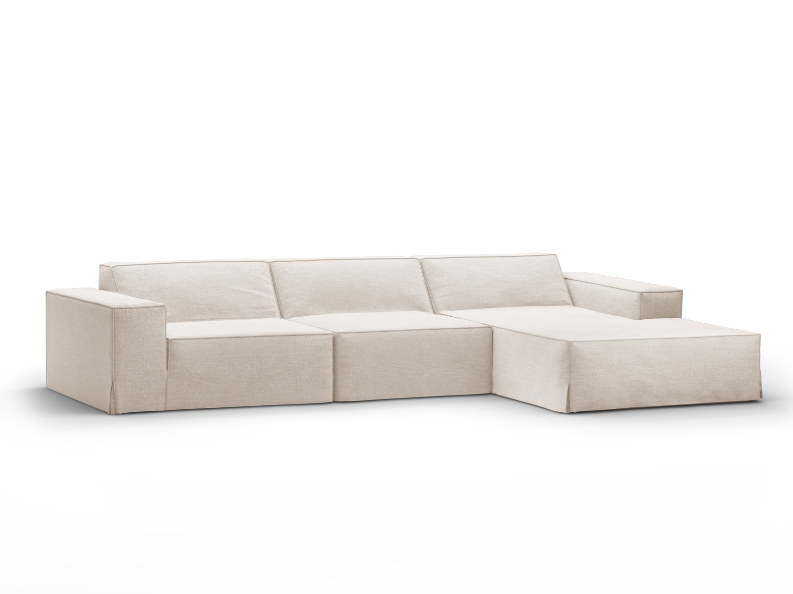Modular Right Corner Sofa, "Jodie", 4 Seats, 284x162x77