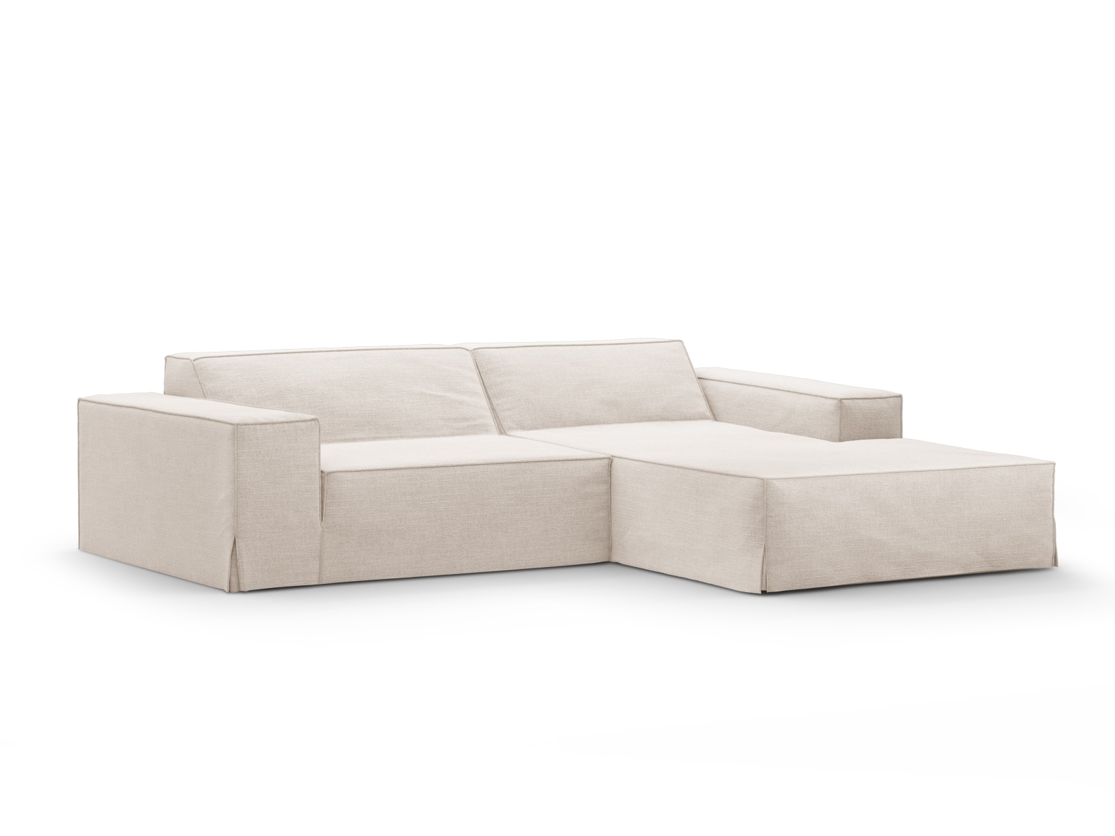 Modular Right Corner Sofa, "Jodie", 3 Seats, 224x162x77