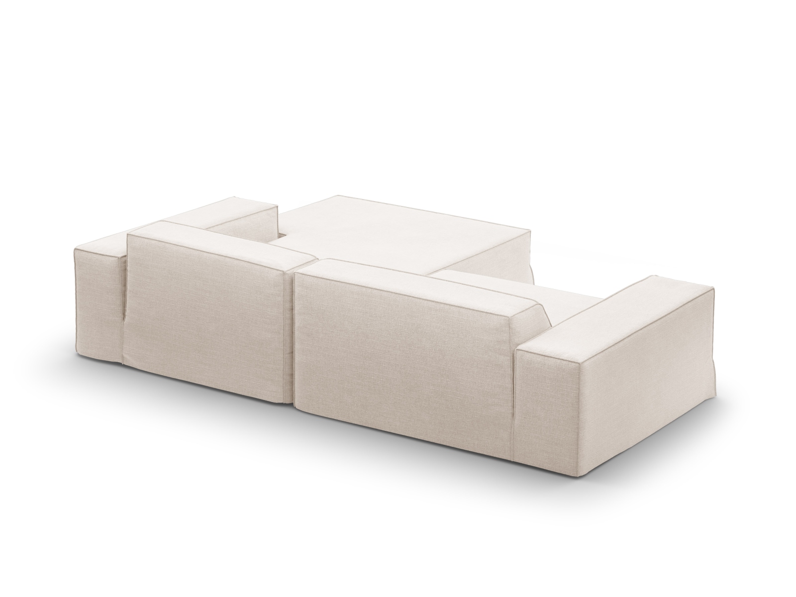 Modular Right Corner Sofa, "Jodie", 3 Seats, 224x162x77