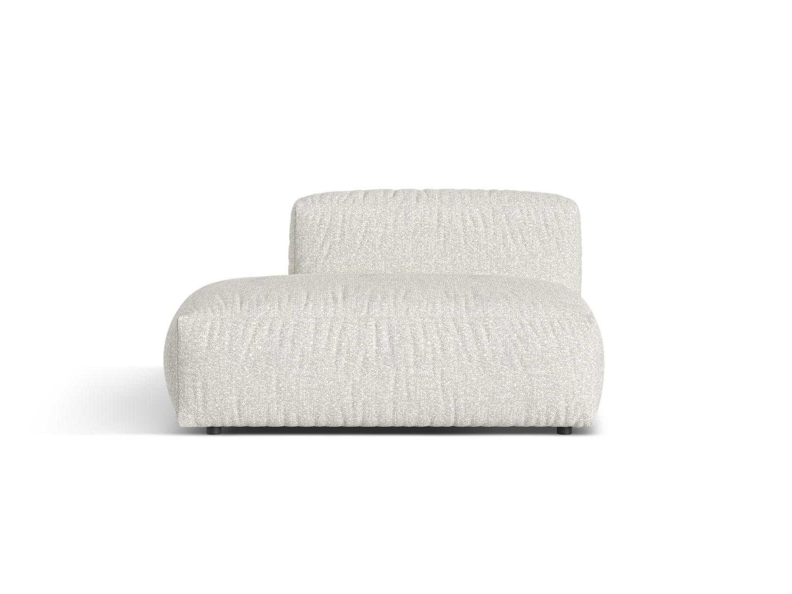 Boucle Left Sofa, "Martina", 2 Seats, 133x106x75