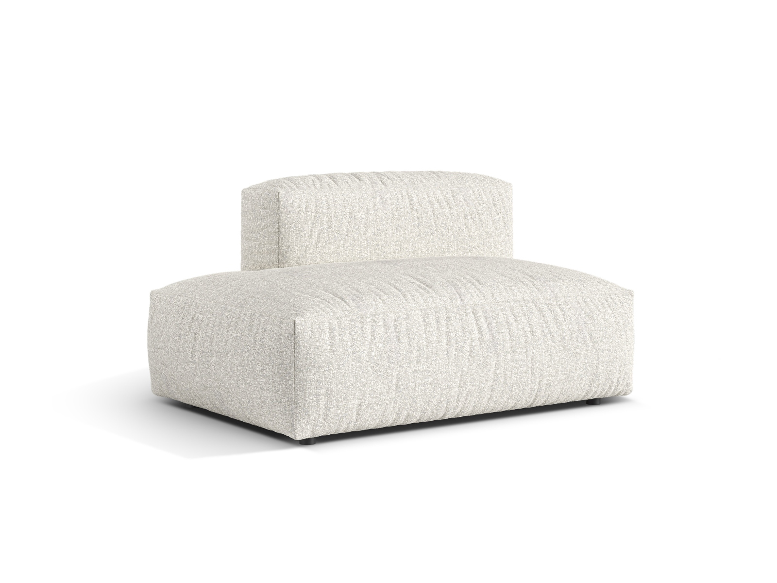 Boucle Left Sofa, "Martina", 2 Seats, 133x106x75