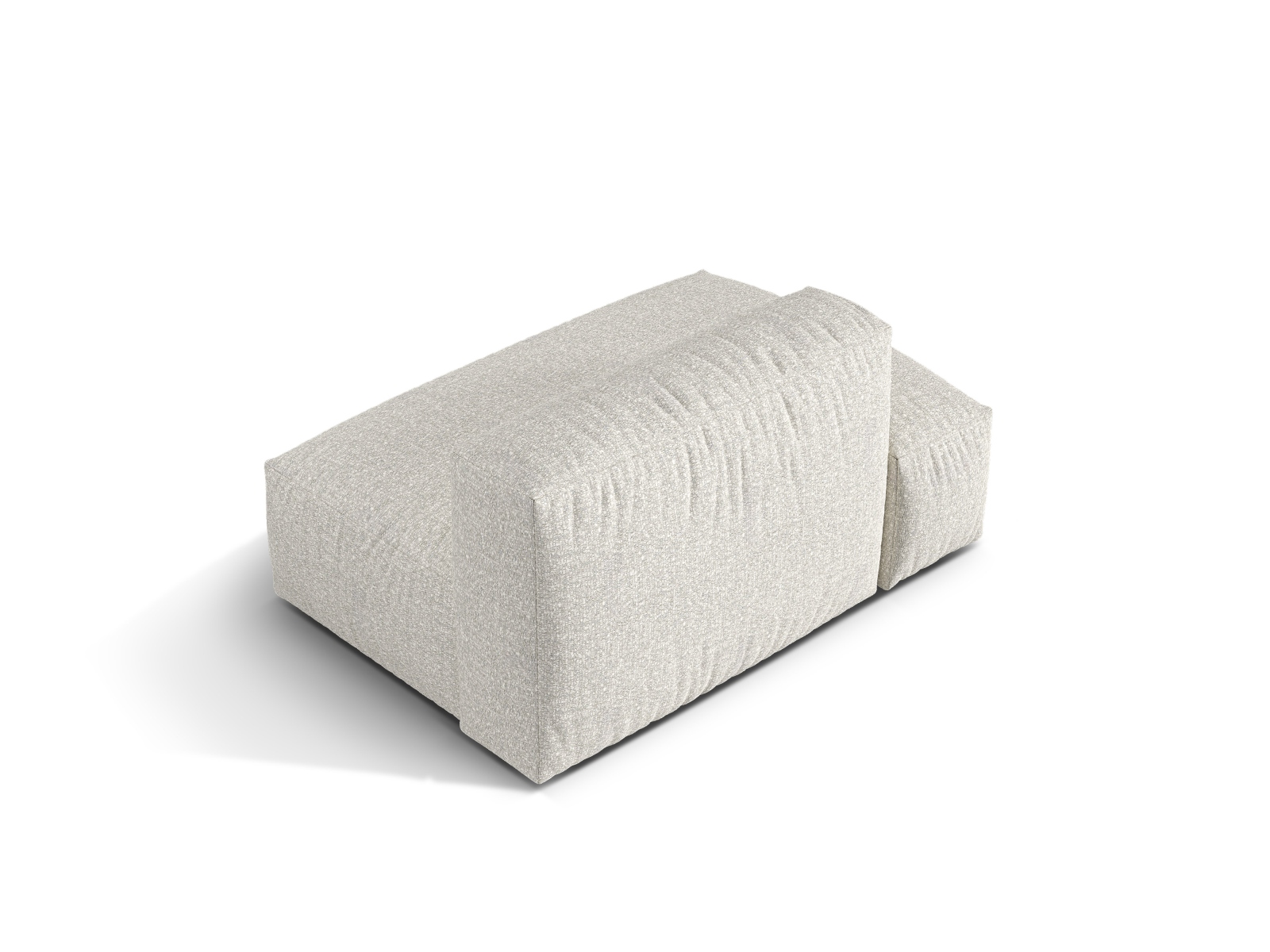 Boucle Left Sofa, "Martina", 2 Seats, 133x106x75
